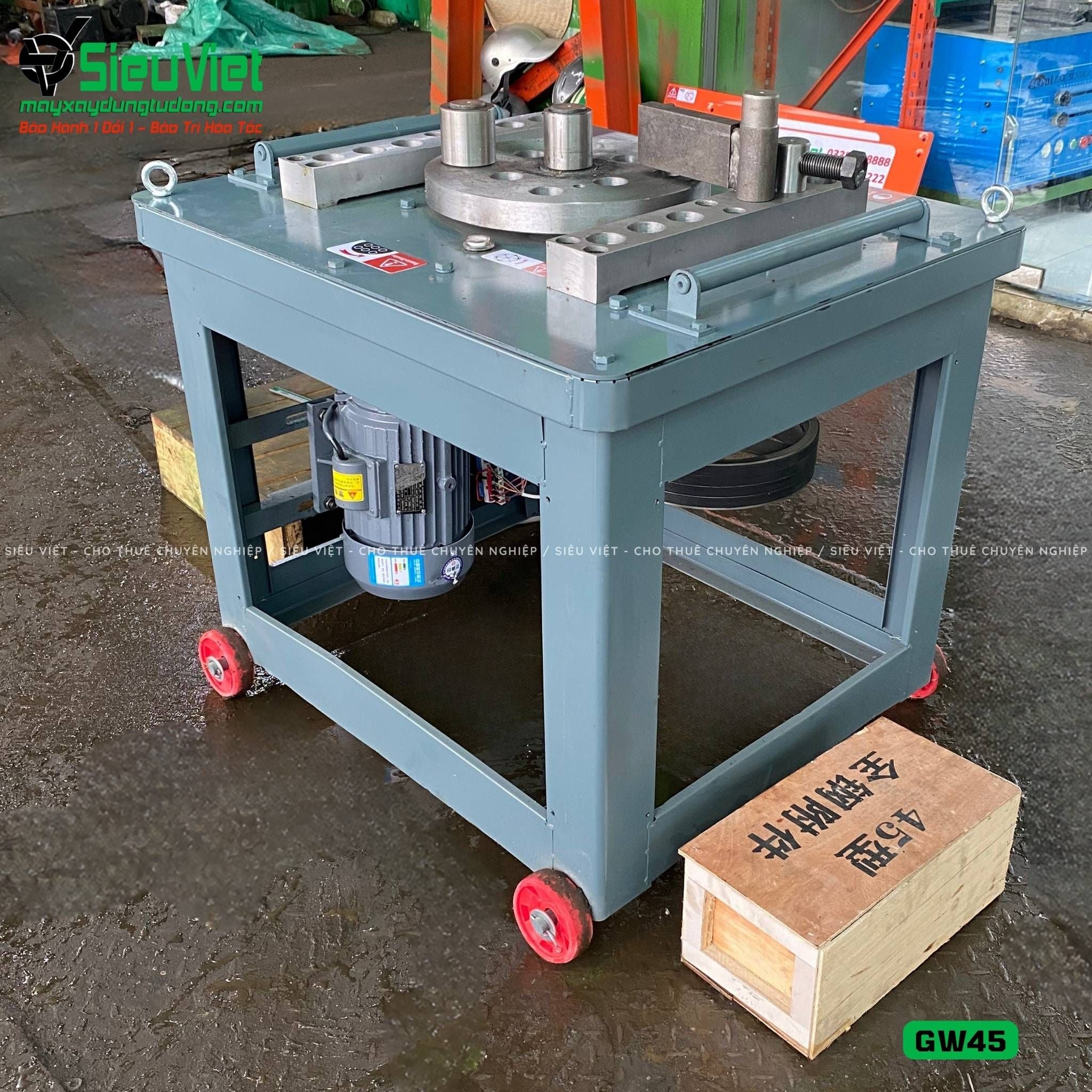 Máy uốn sắt GW45 Trung Quốc - Điện 380V, 3 Pha