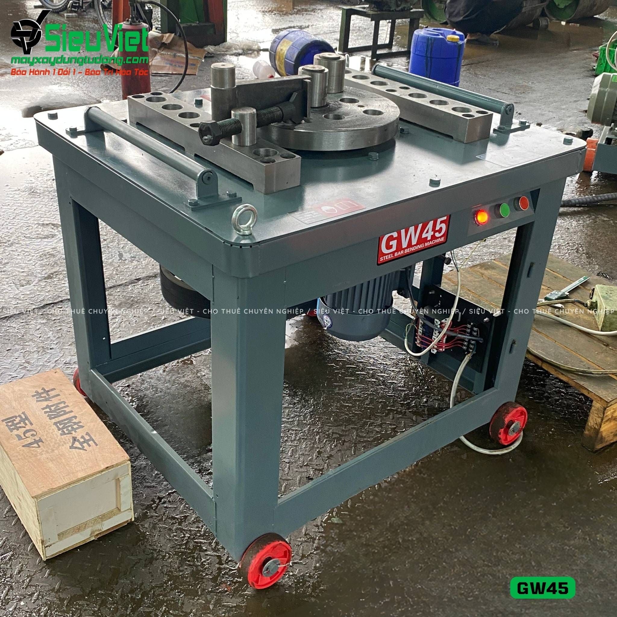 Máy uốn sắt GW45 Trung Quốc - Điện 380V, 3 Pha