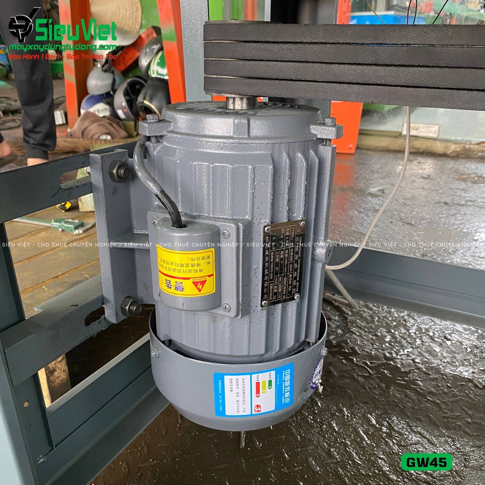 Máy uốn sắt GW45 Trung Quốc - Điện 380V, 3 Pha