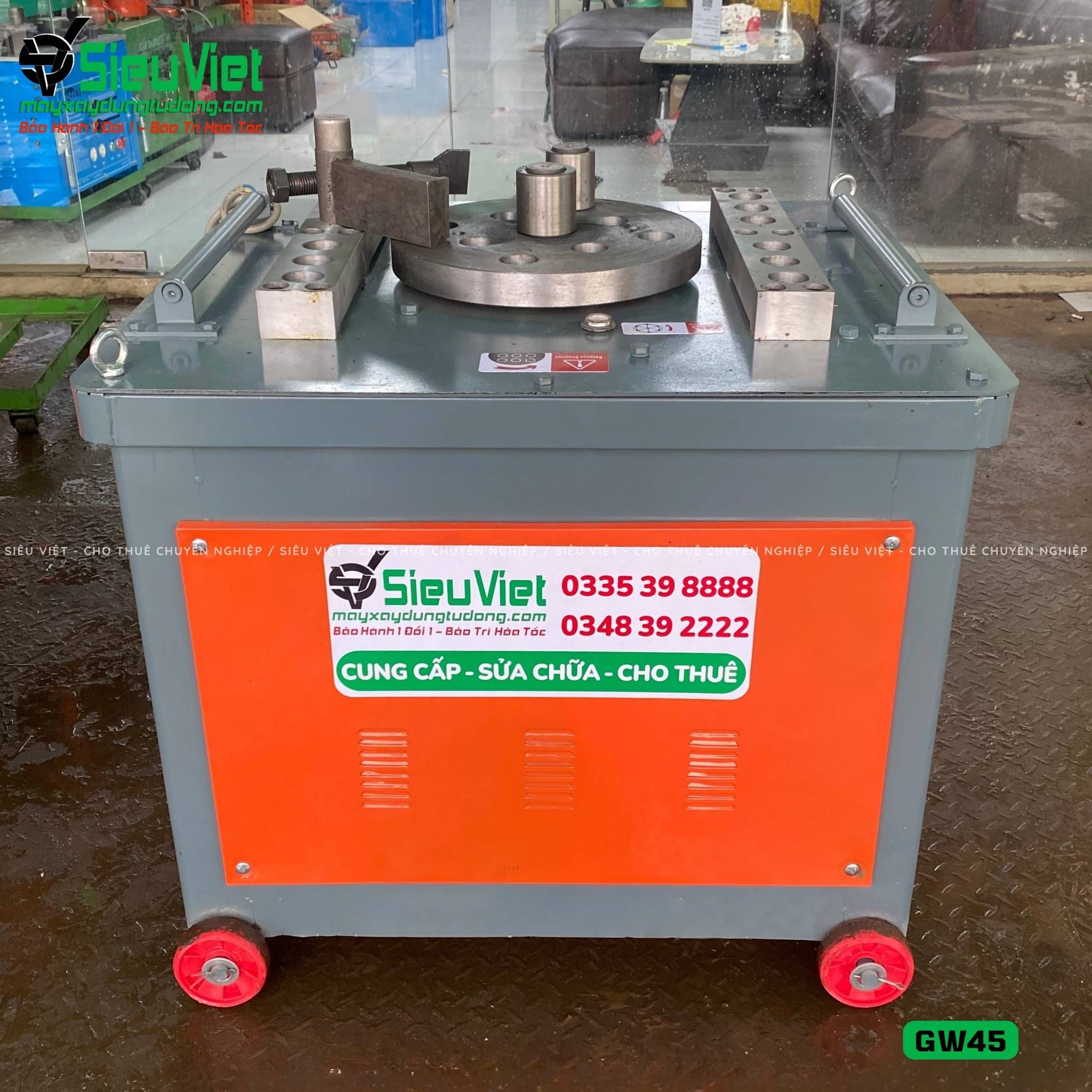 Máy uốn sắt GW45 Trung Quốc - Điện 380V, 3 Pha