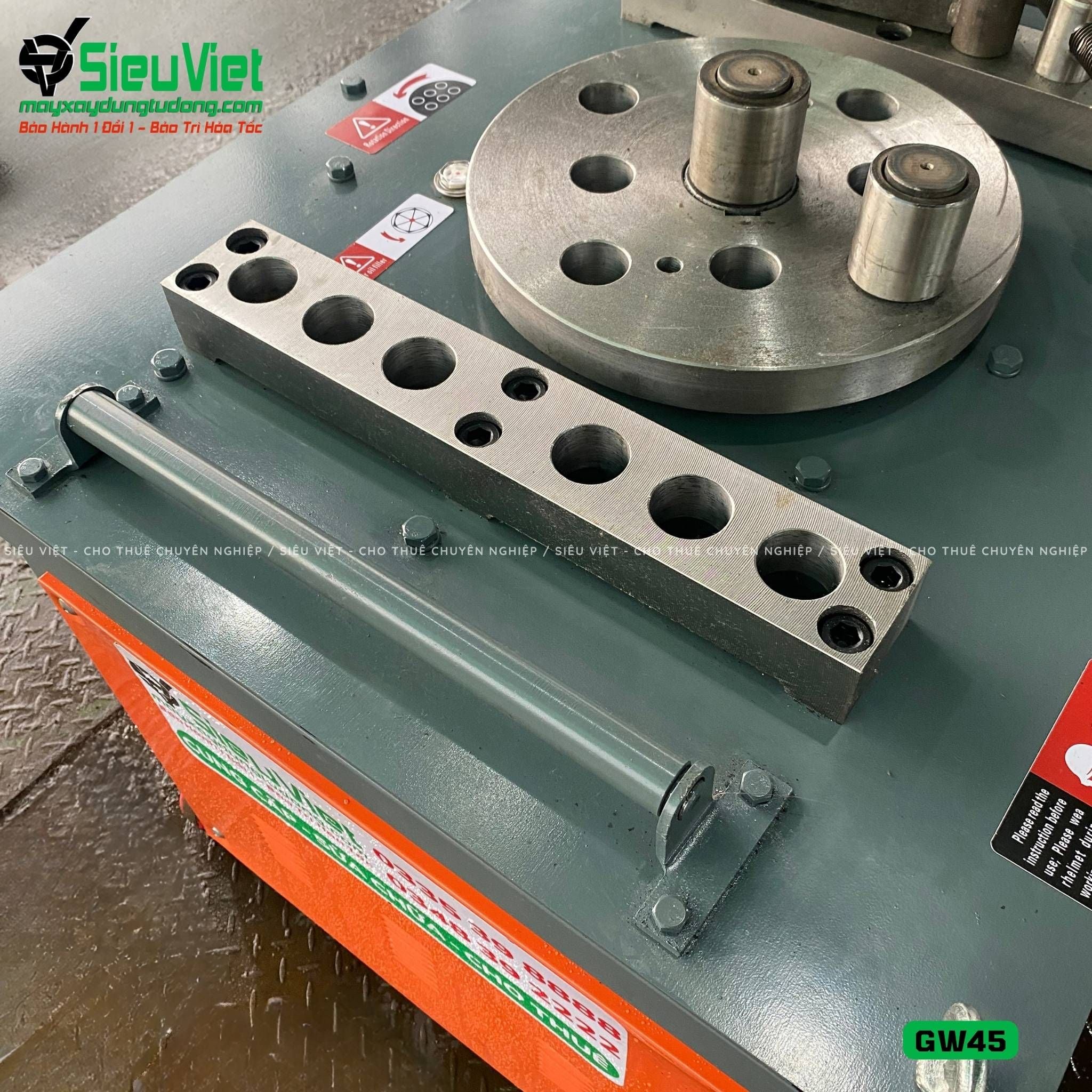 Máy uốn sắt GW45 Trung Quốc - Điện 380V, 3 Pha