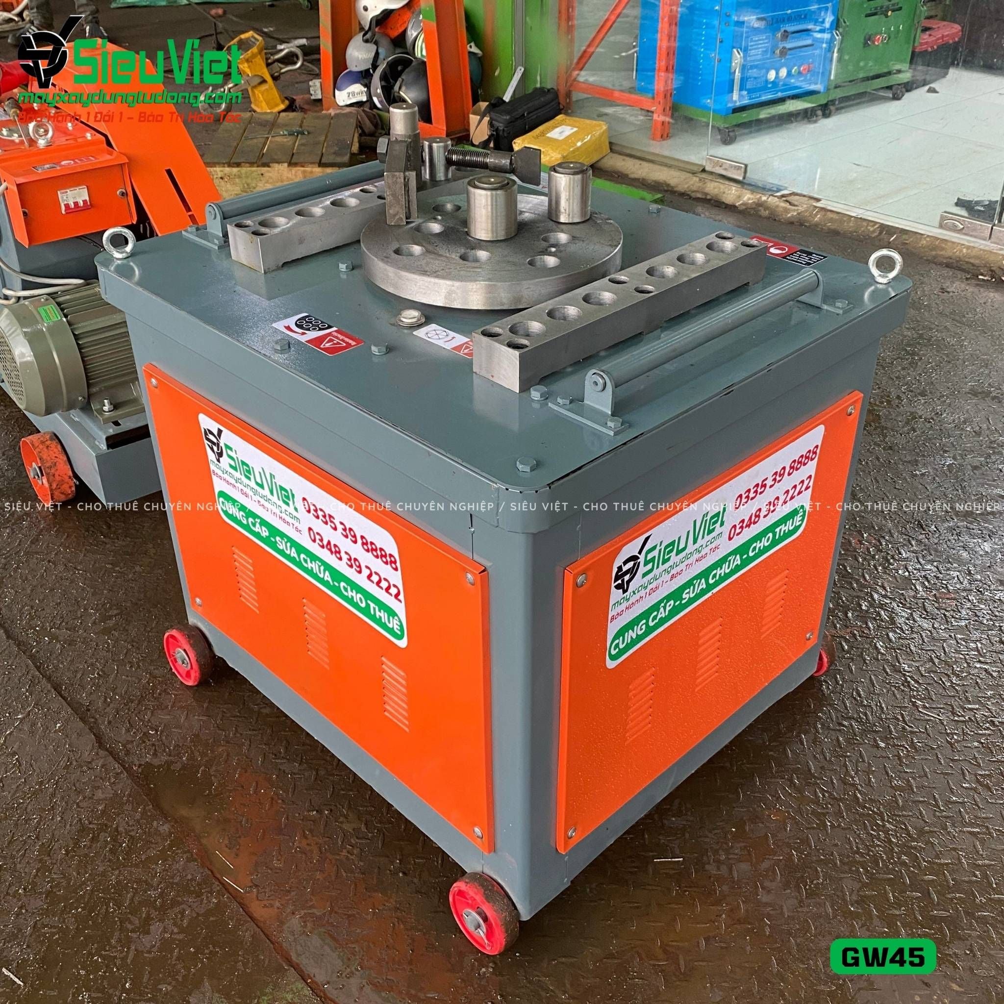 Máy uốn sắt GW45 Trung Quốc - Điện 380V, 3 Pha