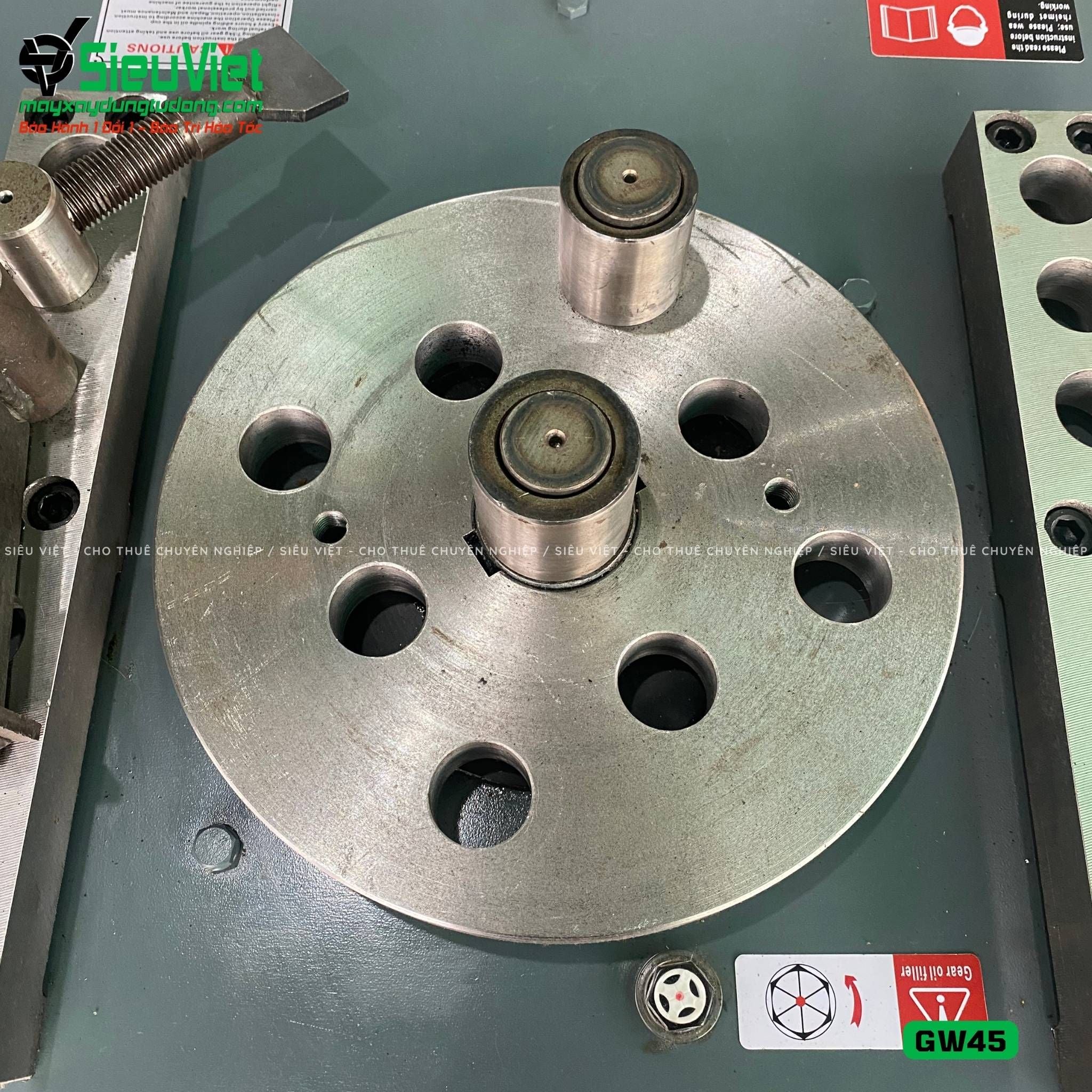 Máy uốn sắt GW45 Trung Quốc - Điện 380V, 3 Pha