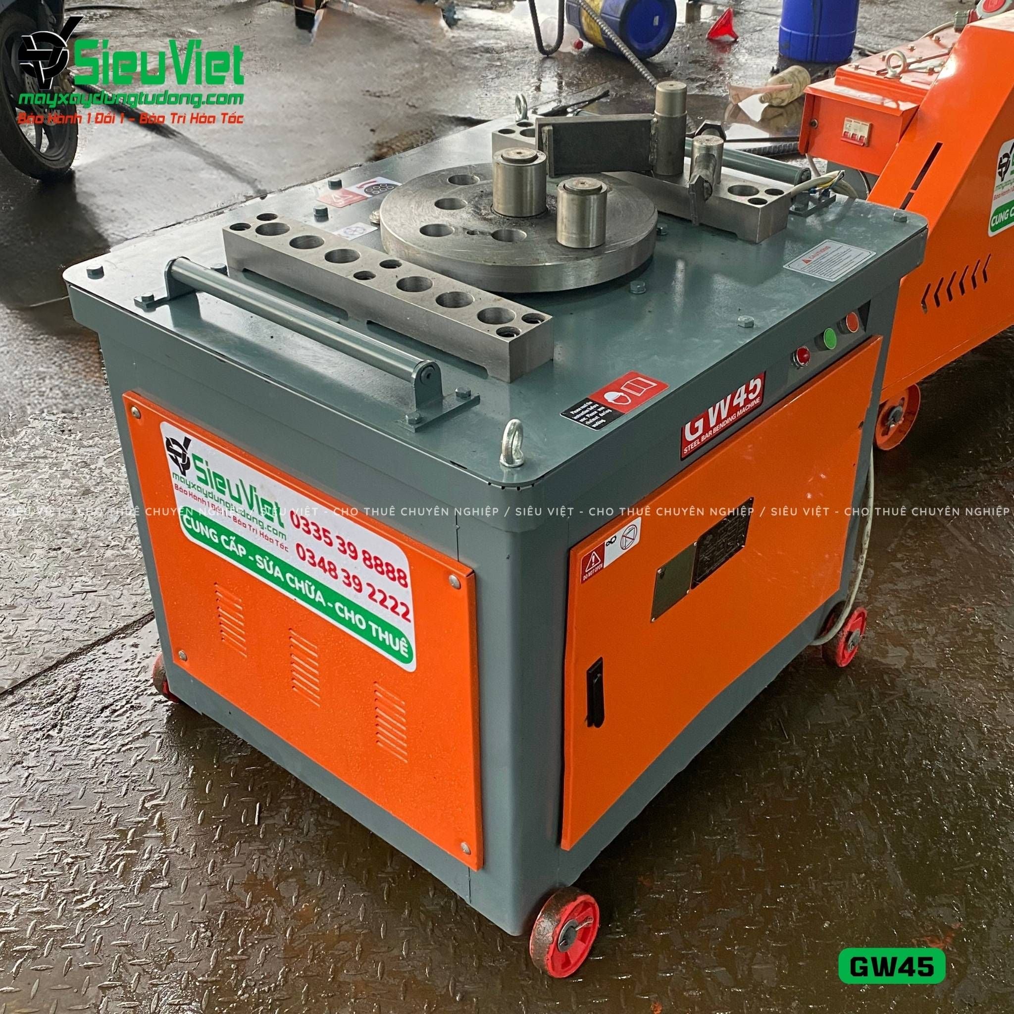 Máy uốn sắt GW45 Trung Quốc - Điện 380V, 3 Pha