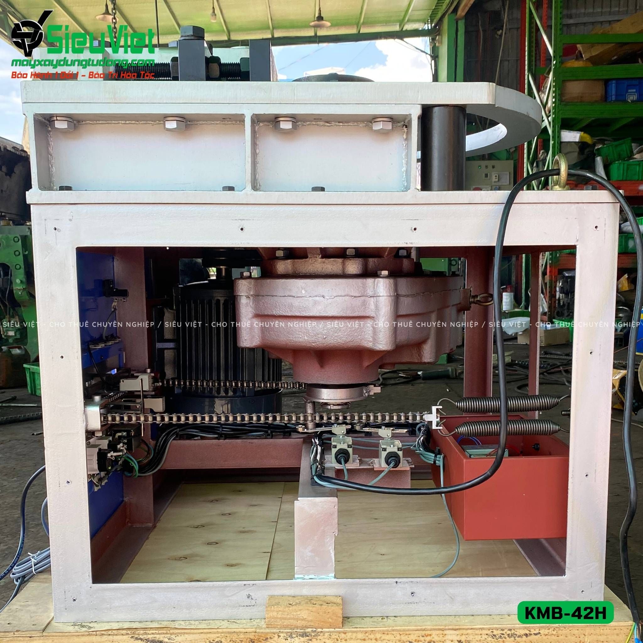 Máy uốn sắt KMB-42H Kunwoo Hàn Quốc - Điện 380v, 3 Pha