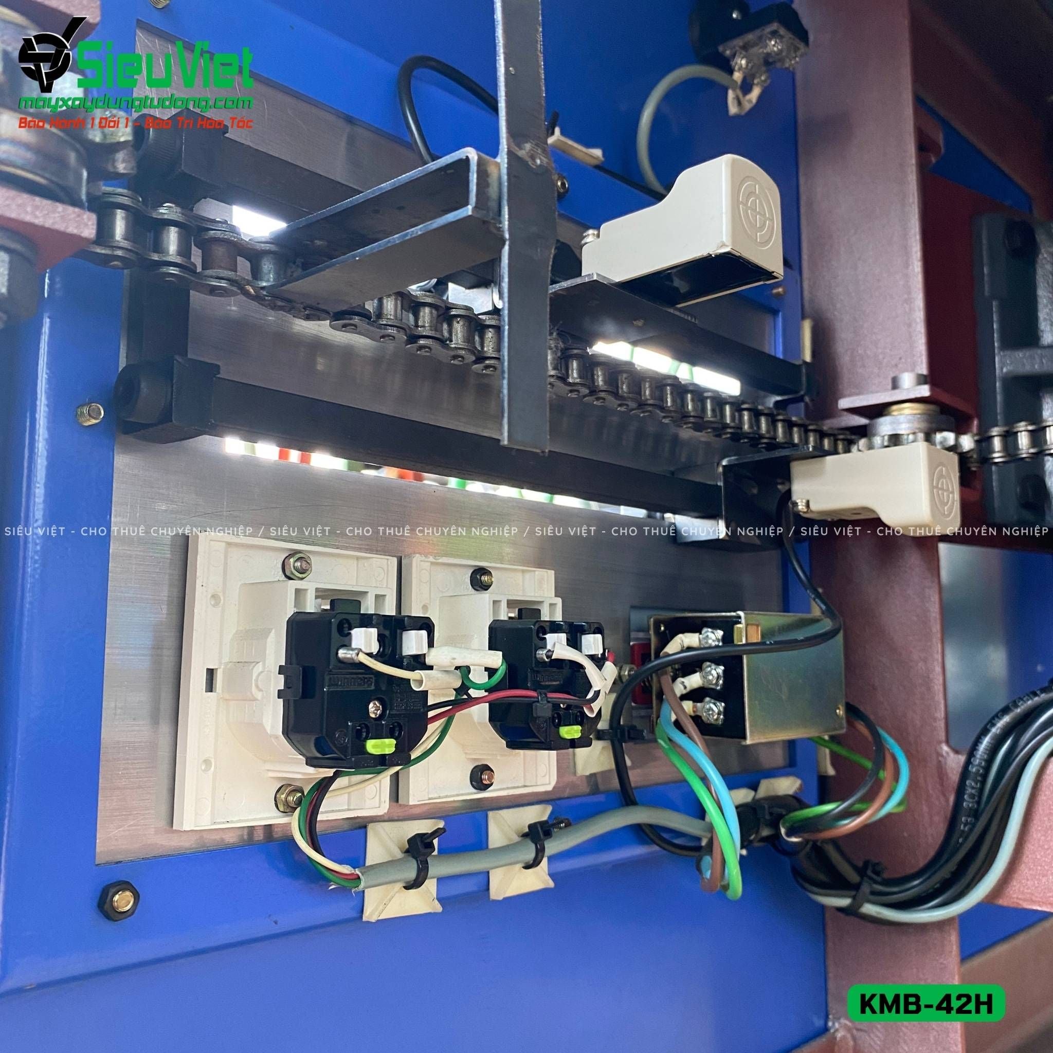 Máy uốn sắt KMB-42H Kunwoo Hàn Quốc - Điện 380v, 3 Pha