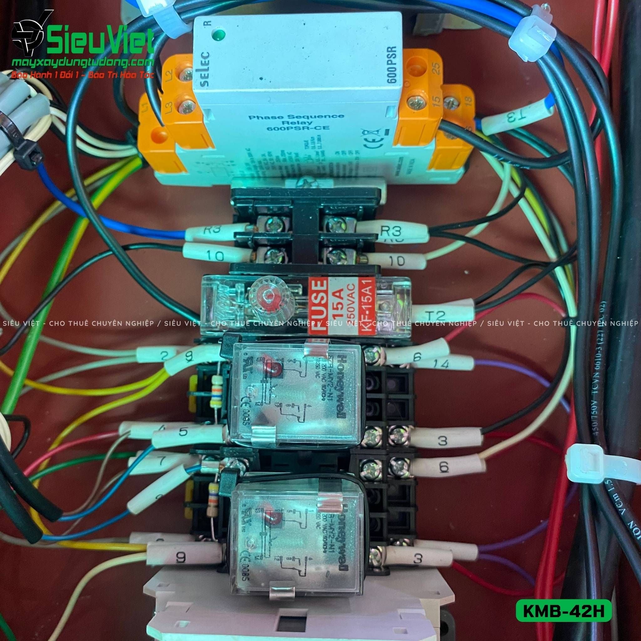 Máy uốn sắt KMB-42H Kunwoo Hàn Quốc - Điện 380v, 3 Pha