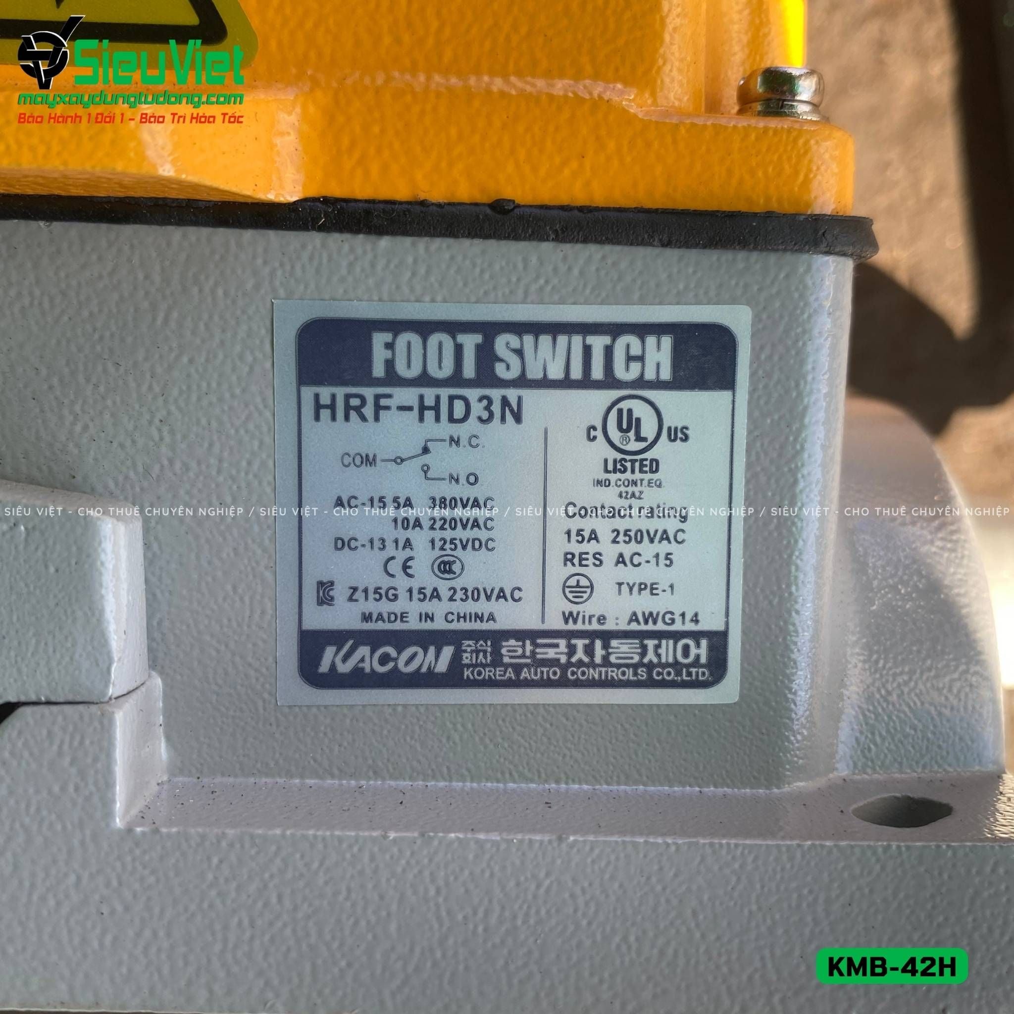 Máy uốn sắt KMB-42H Kunwoo Hàn Quốc - Điện 380v, 3 Pha