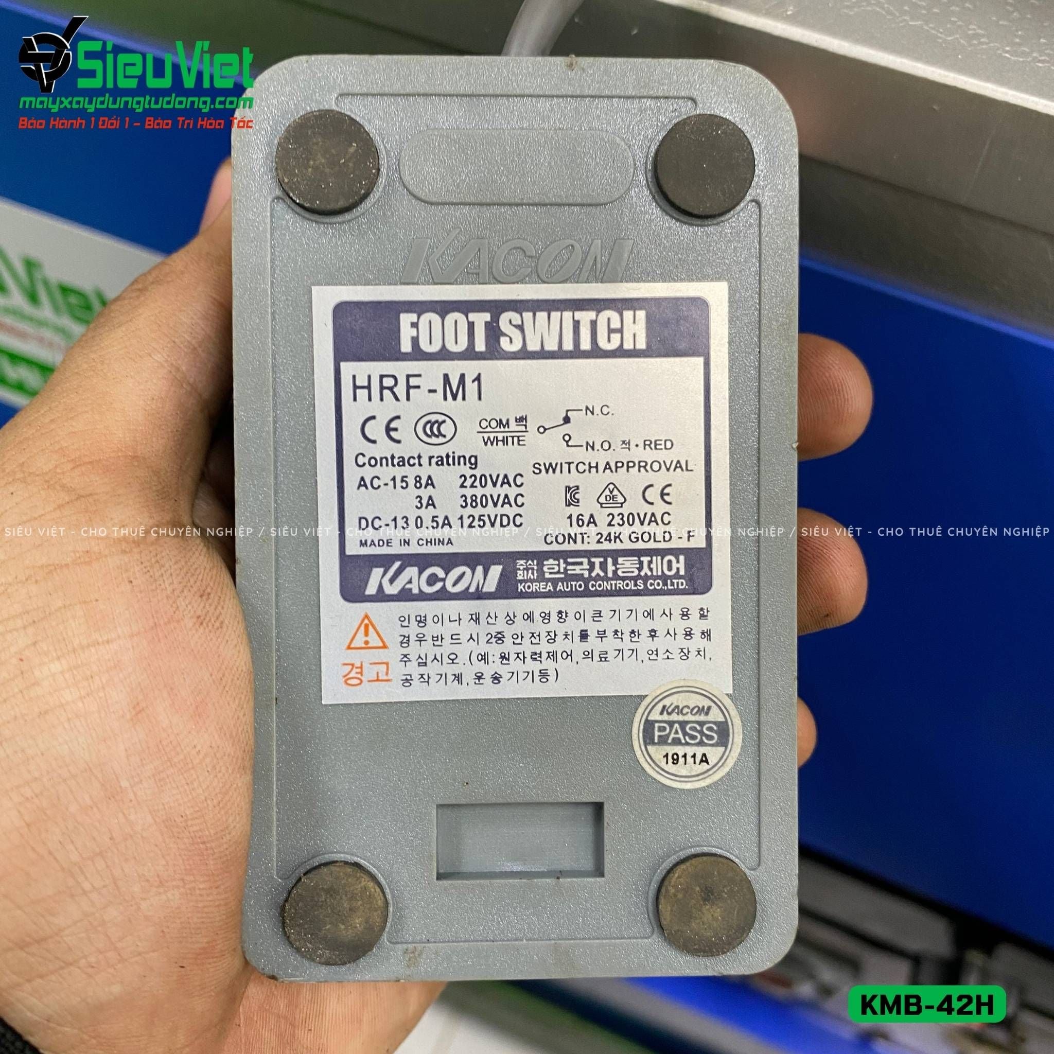 Máy uốn sắt KMB-42H Kunwoo Hàn Quốc - Điện 380v, 3 Pha