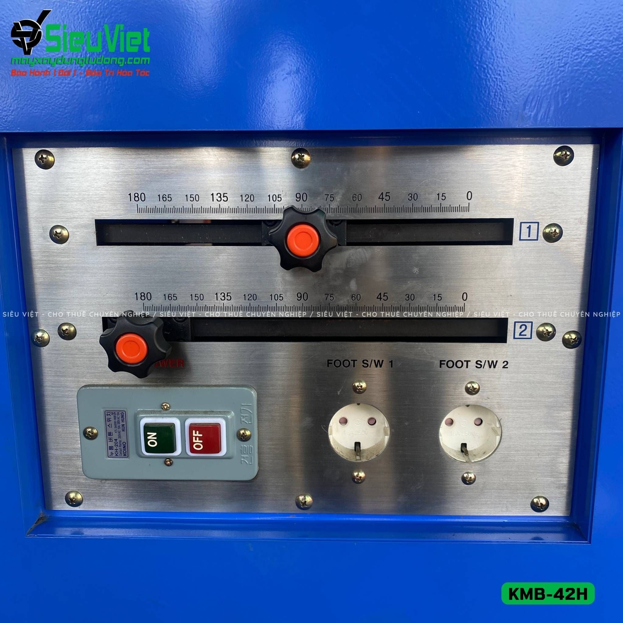 Máy uốn sắt KMB-42H Kunwoo Hàn Quốc - Điện 380v, 3 Pha