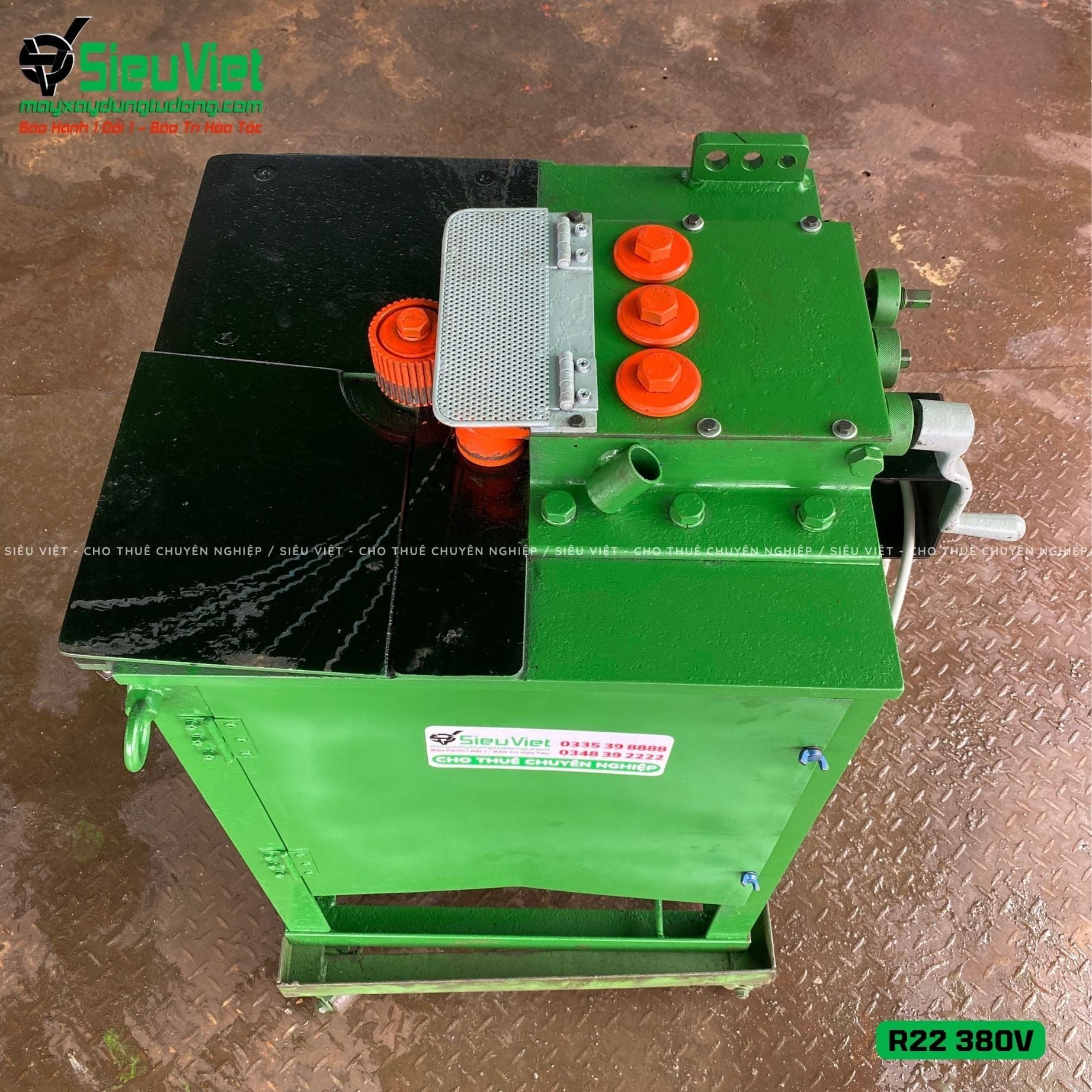 (Cũ) Máy uốn thép tròn R22 Nhật Bản - Điện 380v, 3 Pha