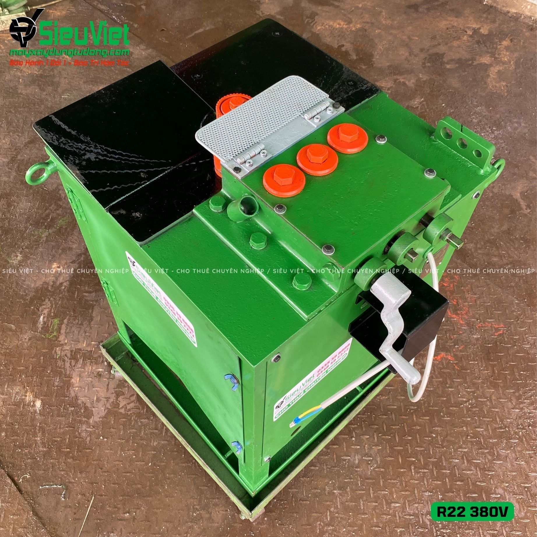 Thuê Tháng Máy uốn tròn sắt phi 10-20 R22 - Điện 380V, 3 Pha