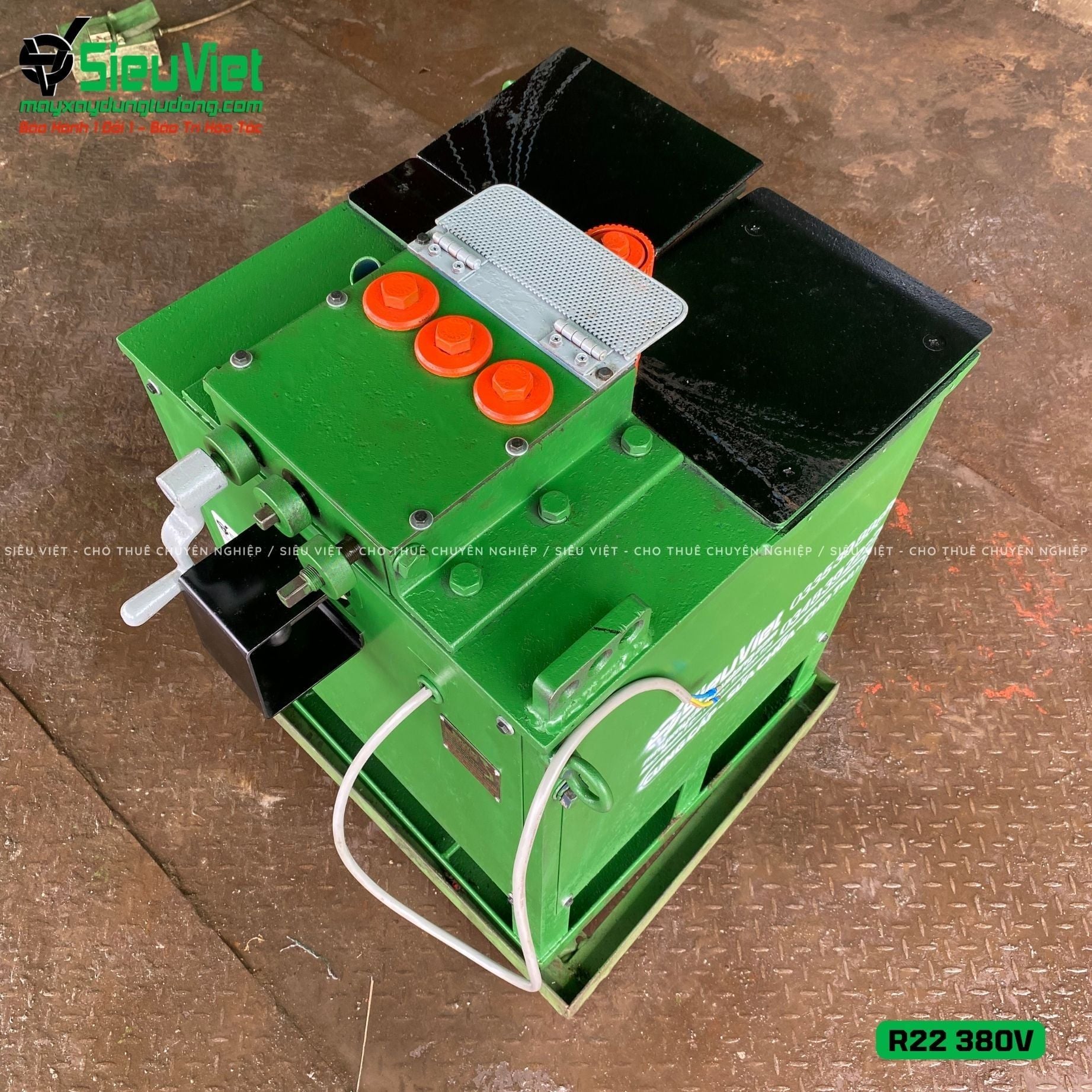 (Cũ) Máy uốn thép tròn R22 Nhật Bản - Điện 380v, 3 Pha