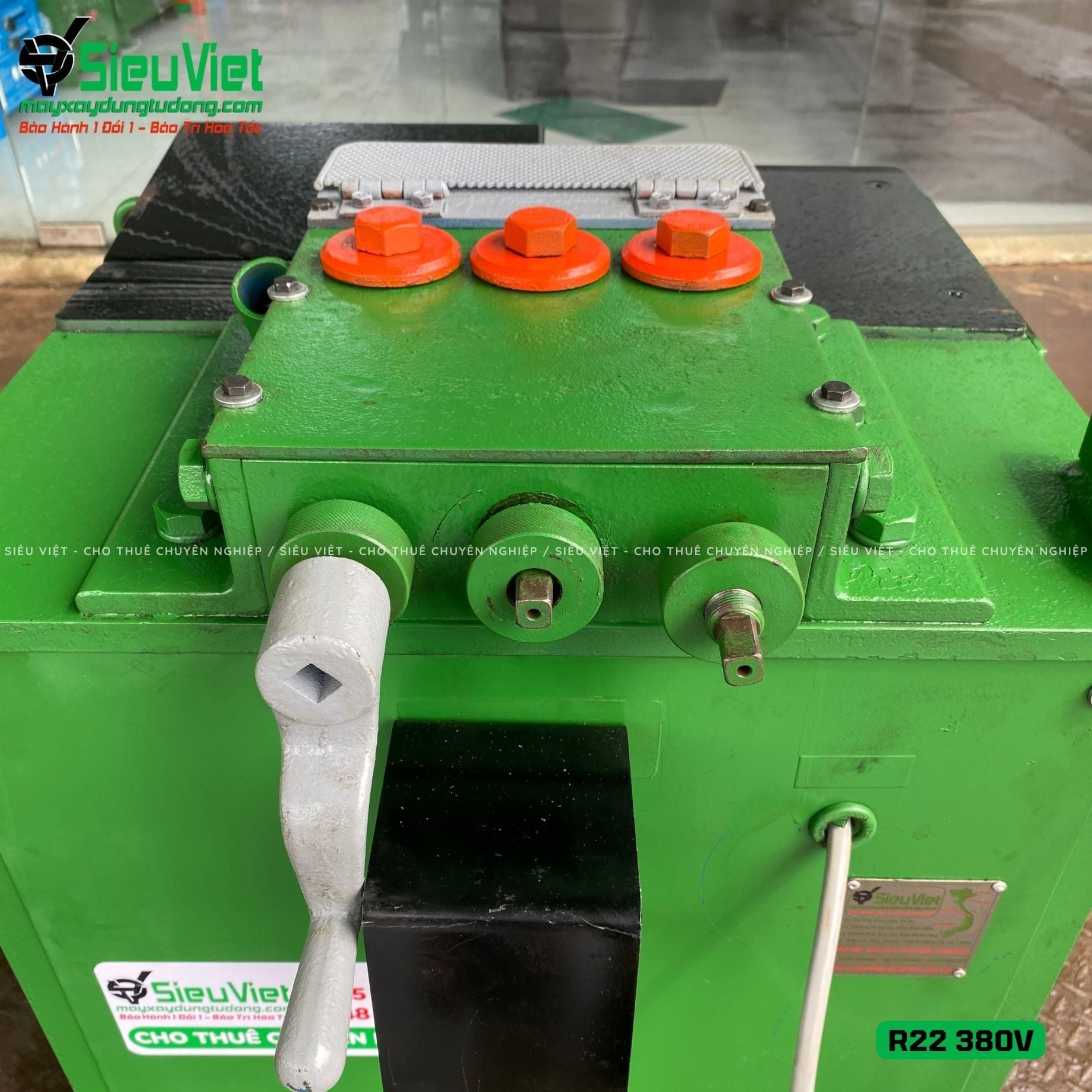 (Cũ) Máy uốn thép tròn R22 Nhật Bản - Điện 380v, 3 Pha