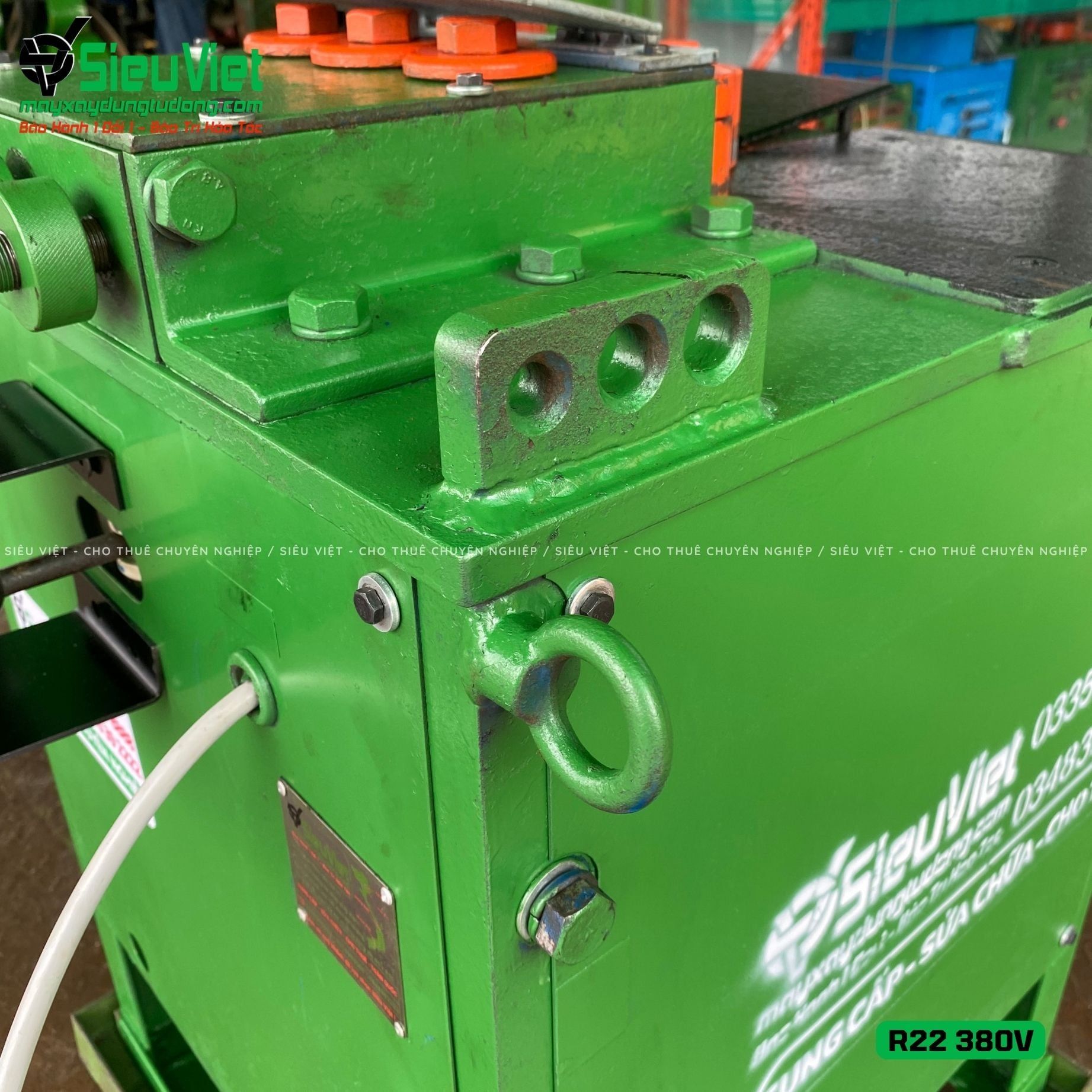Thuê Tháng Máy uốn tròn sắt phi 10-20 R22 - Điện 380V, 3 Pha