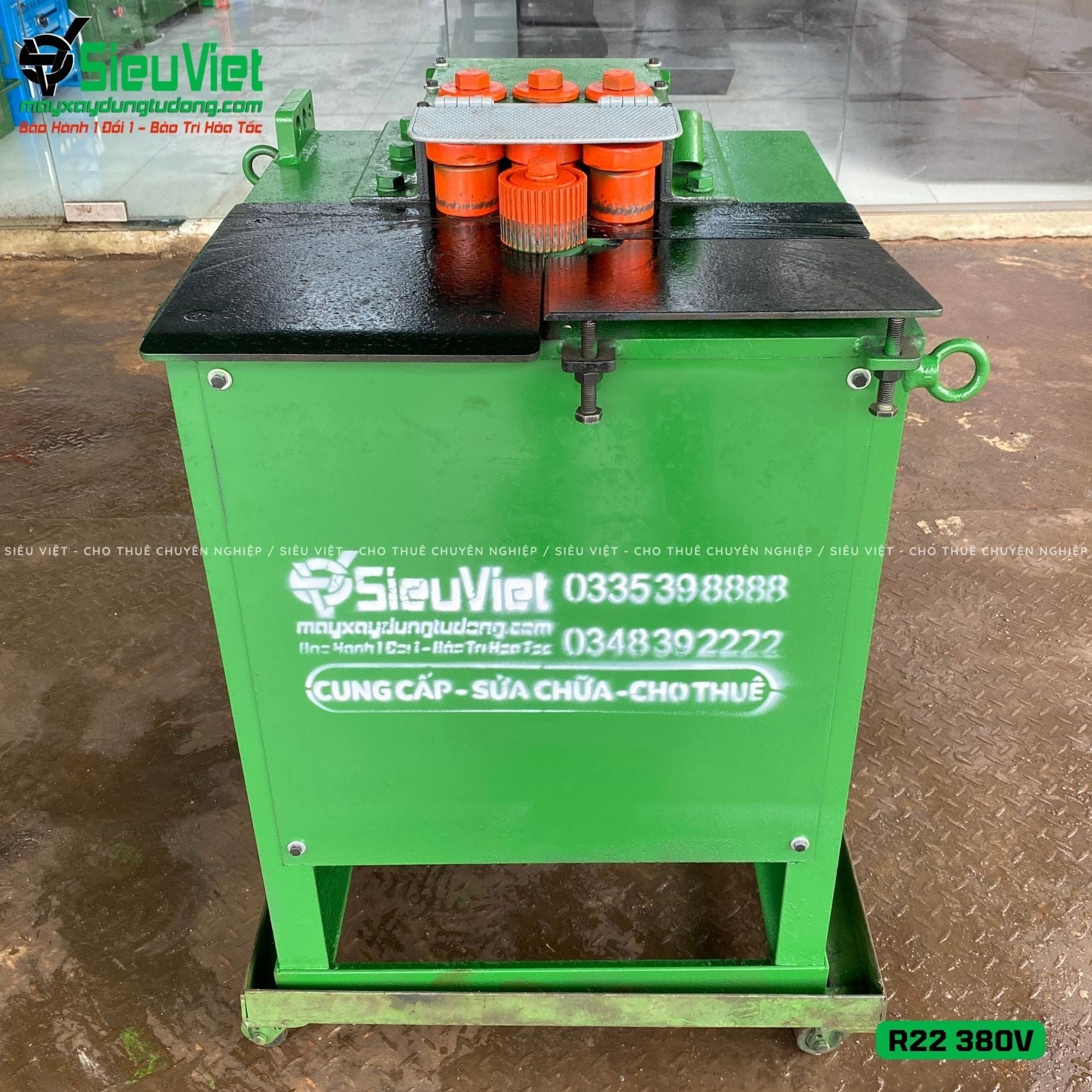 (Cũ) Máy uốn thép tròn R22 Nhật Bản - Điện 380v, 3 Pha