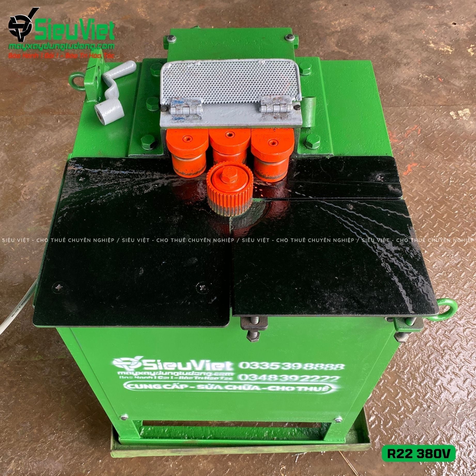 (Cũ) Máy uốn thép tròn R22 Nhật Bản - Điện 380v, 3 Pha