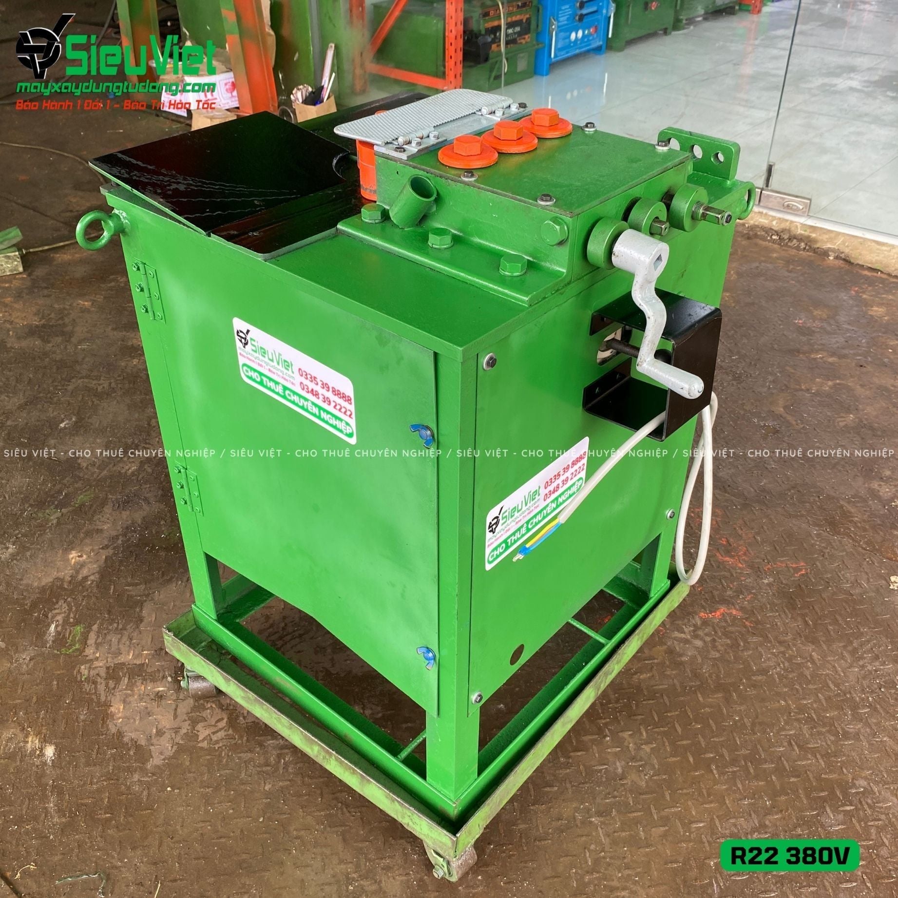 (Cũ) Máy uốn thép tròn R22 Nhật Bản - Điện 380v, 3 Pha