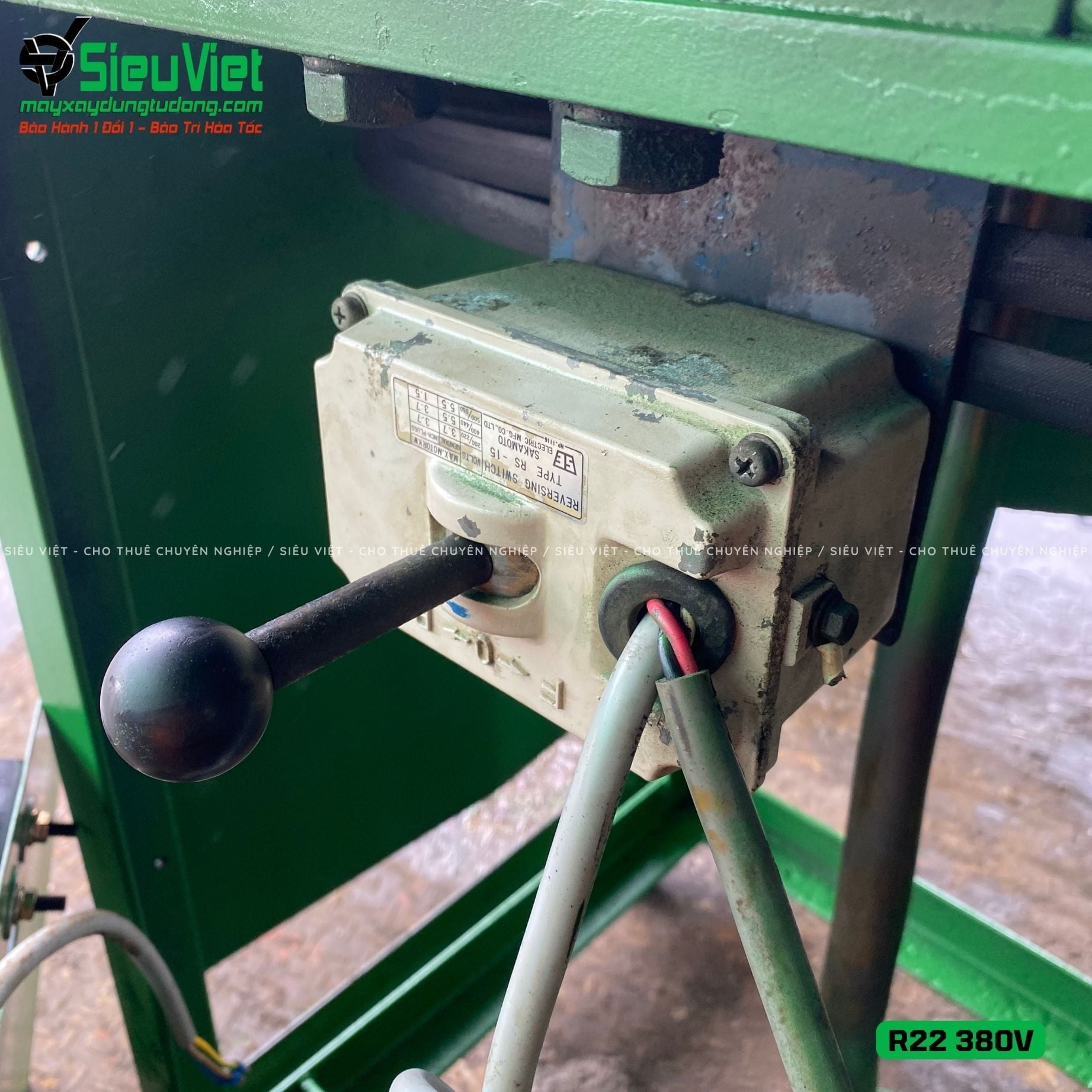 (Cũ) Máy uốn thép tròn R22 Nhật Bản - Điện 380v, 3 Pha