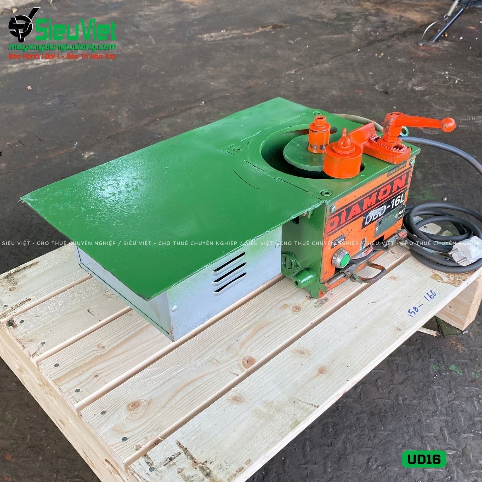 (Cũ) Máy uốn sắt UD16 Nhật Bản - Điện 220v, 1 Pha (Loại 1)