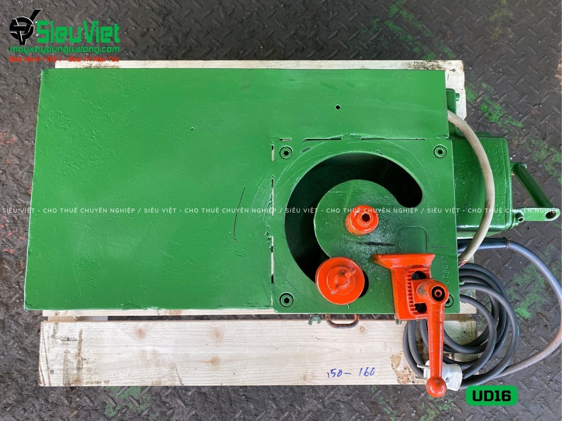 Thuê Tháng Máy uốn sắt phi 6-16mm UD16 Nhật Bản - Điện 220V, 1 Pha