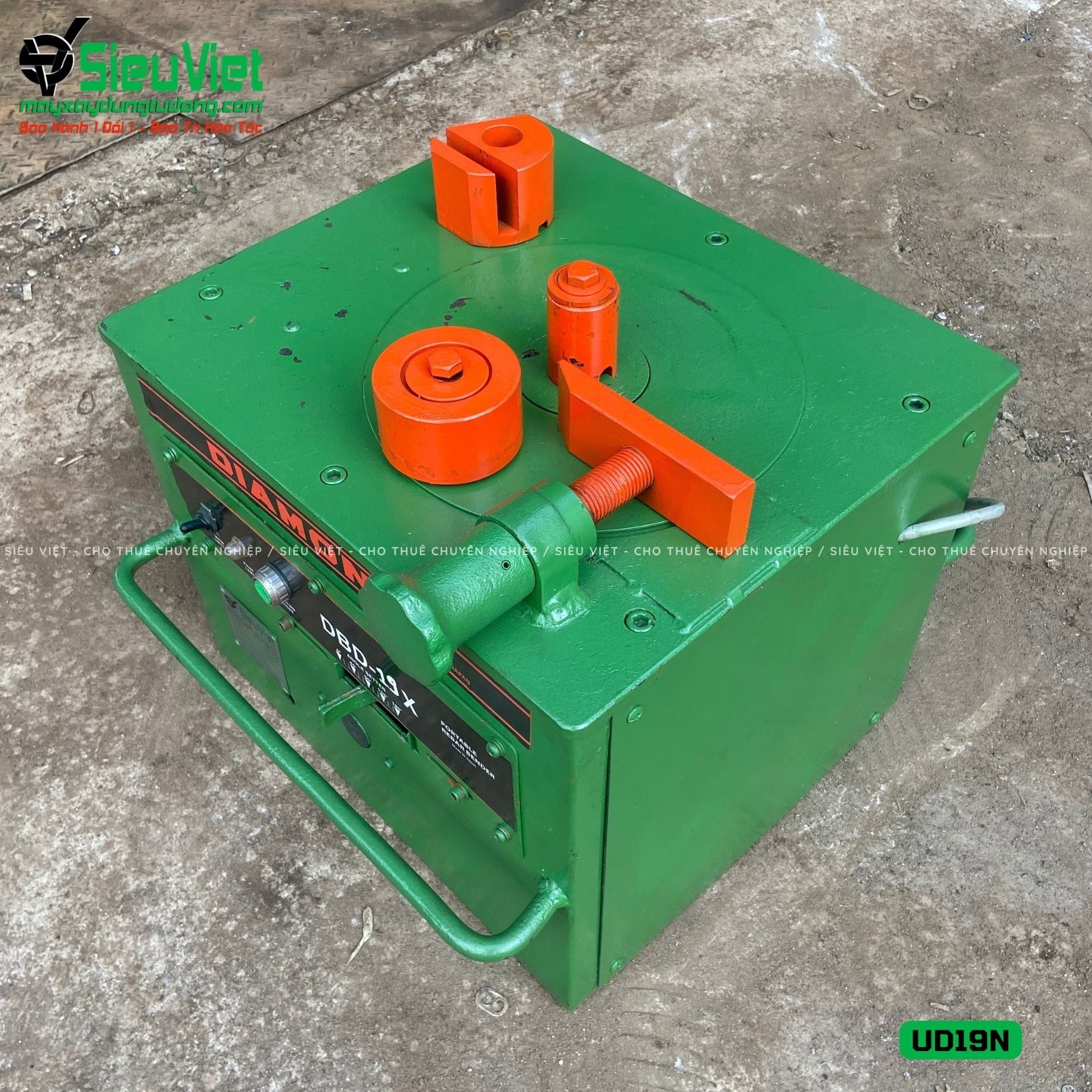(Cũ) Máy uốn sắt UD19N Diamond Nhật Bản - Điện 220v, 1 Pha