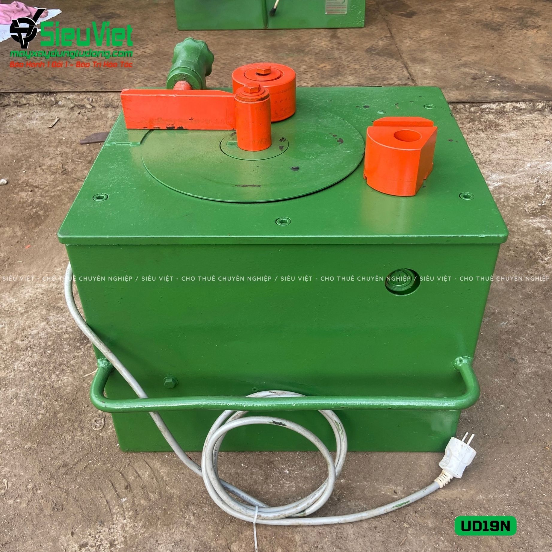 Thuê Tháng Máy uốn sắt phi 6-20mm UD19N Nhật Bản - Điện 220V, 1 Pha