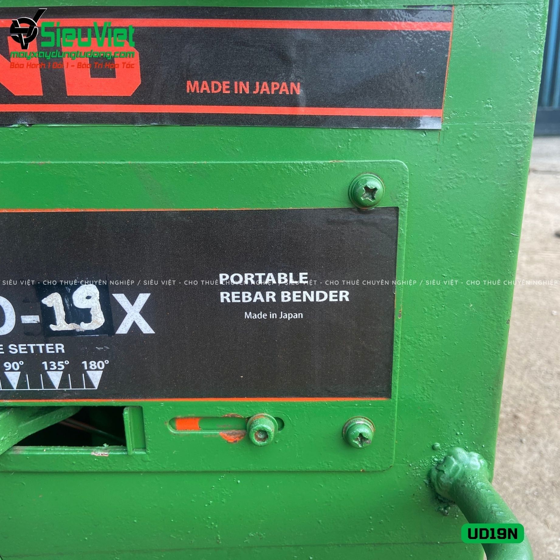 (Cũ) Máy uốn sắt UD19N Diamond Nhật Bản - Điện 220v, 1 Pha