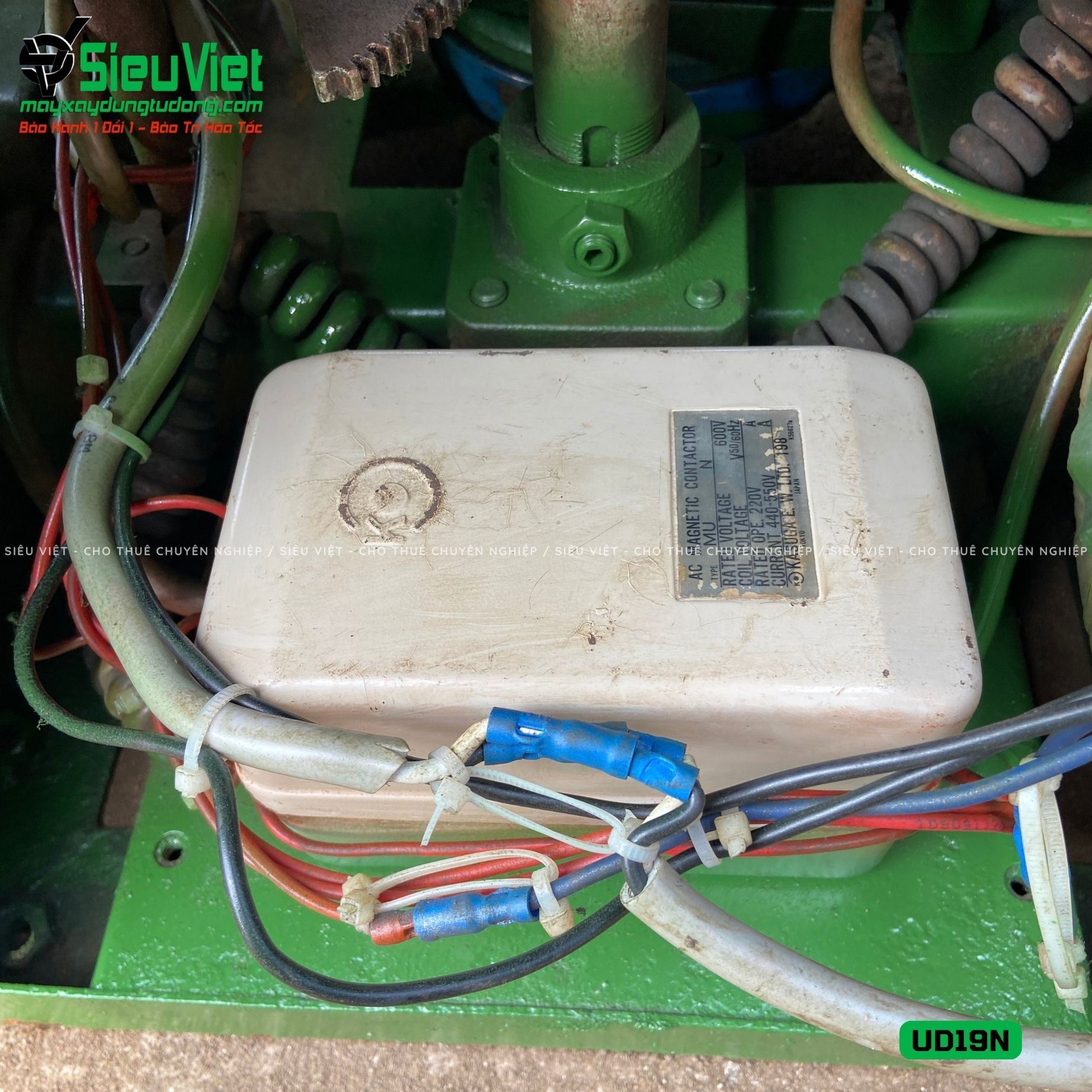 Thuê Tháng Máy uốn sắt phi 6-20mm UD19N Nhật Bản - Điện 220V, 1 Pha