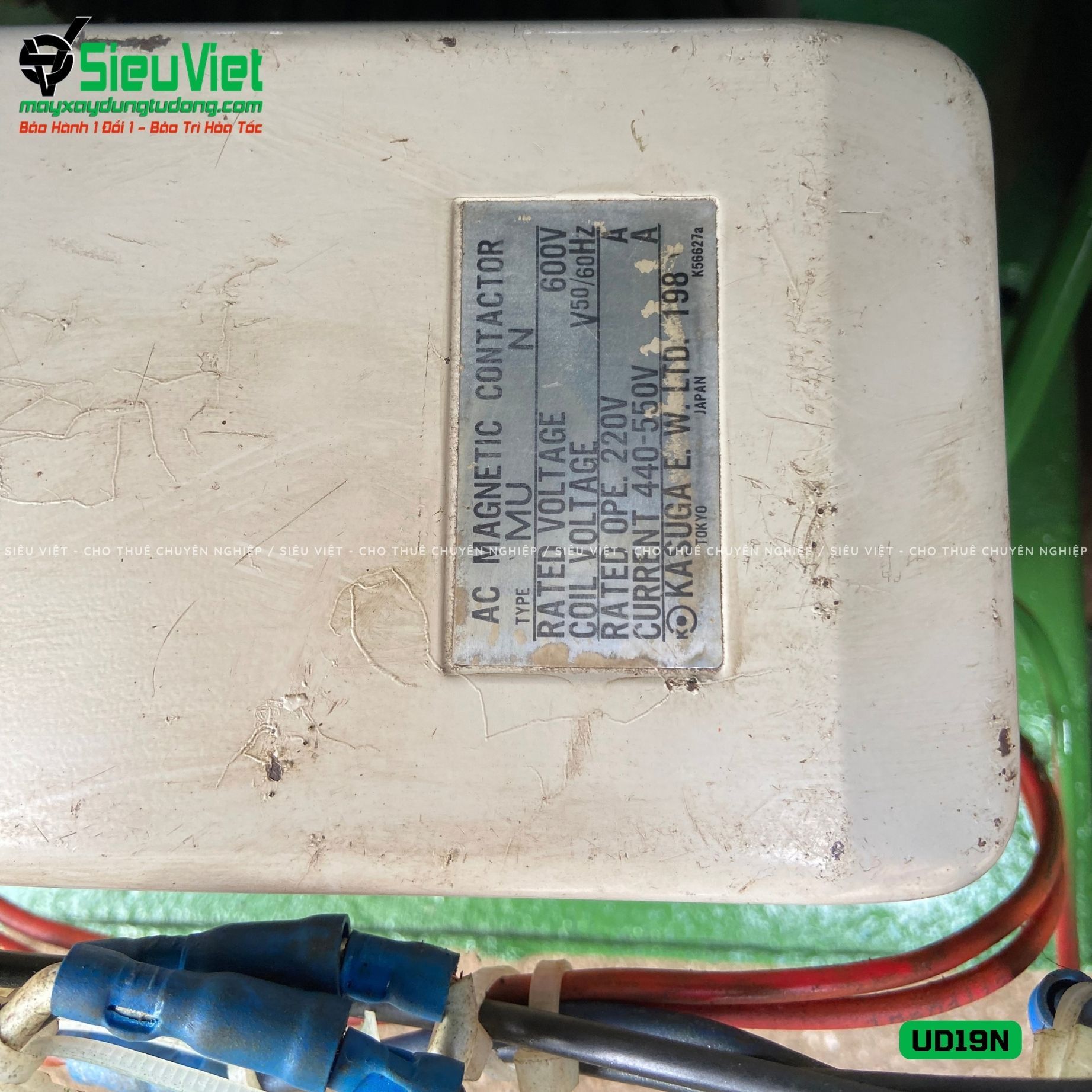 Thuê Tháng Máy uốn sắt phi 6-20mm UD19N Nhật Bản - Điện 220V, 1 Pha