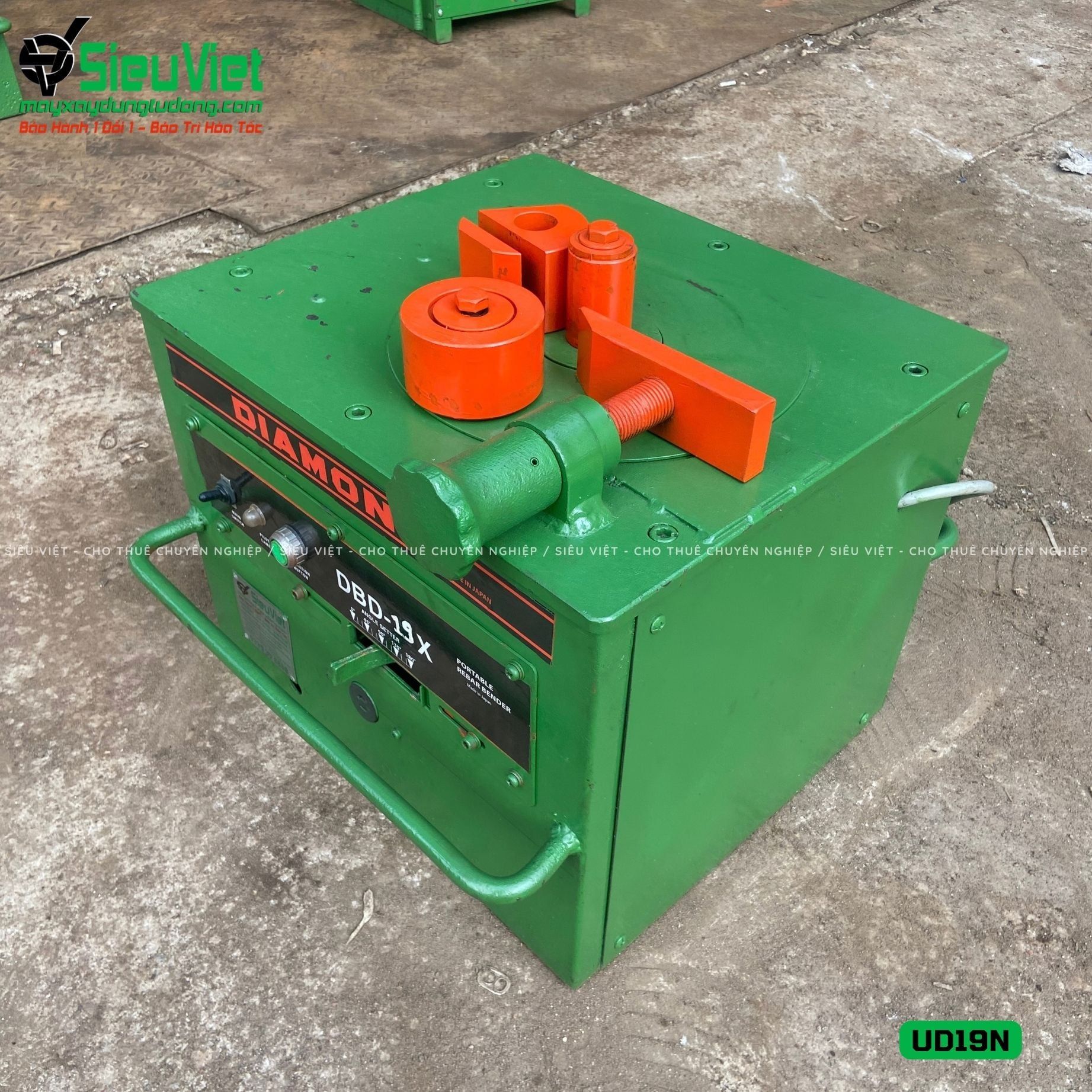 (Cũ) Máy uốn sắt UD19N Diamond Nhật Bản - Điện 220v, 1 Pha
