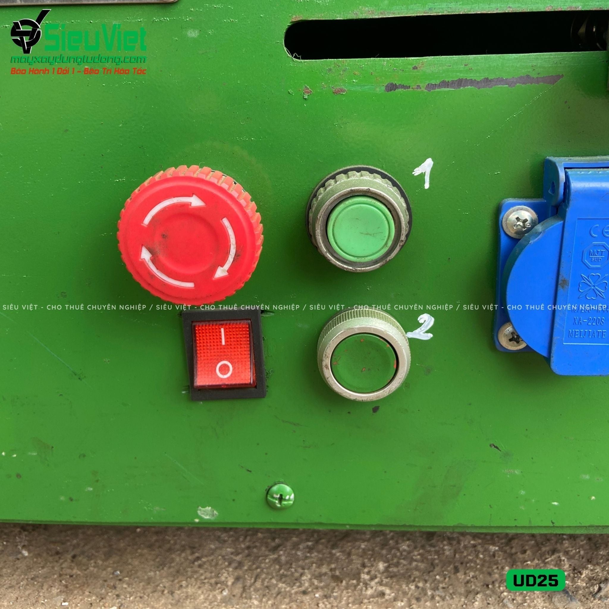 (Cũ) Máy uốn sắt phi 25 UD25 Hàn Quốc - Điện 220V, 1 Pha (Loại 1)
