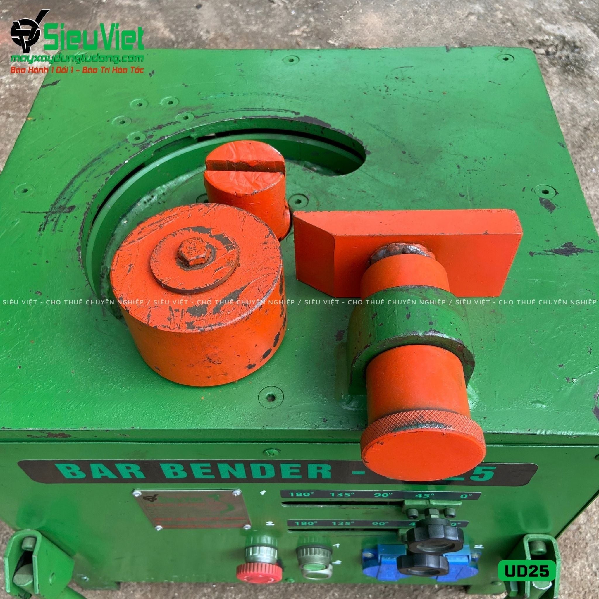 Thuê Tháng Máy uốn sắt phi 6-25mm UD25 - Điện 220V, dân dụng