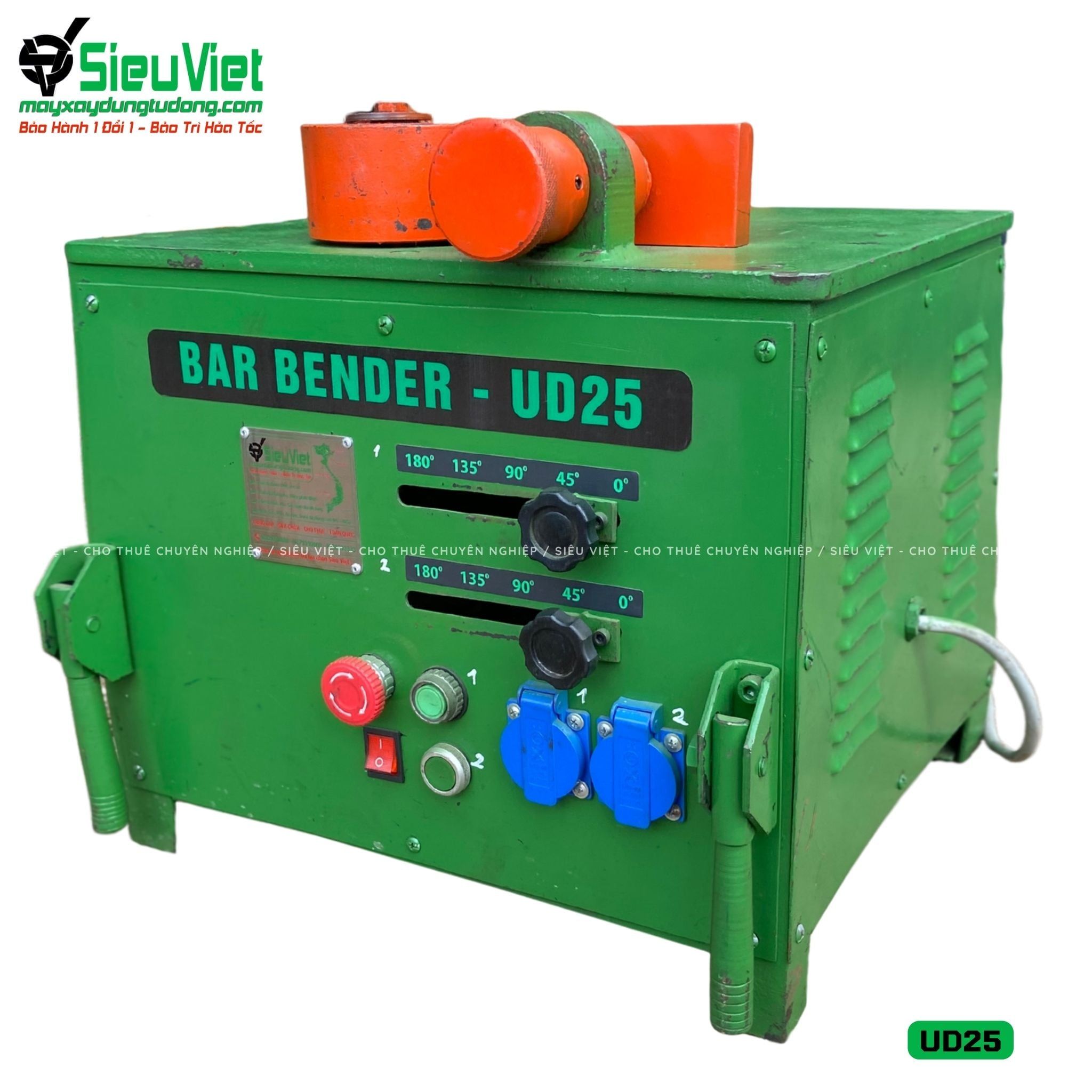 (Cũ) Máy uốn sắt phi 25 UD25 Hàn Quốc - Điện 220V, 1 Pha (Loại 1)