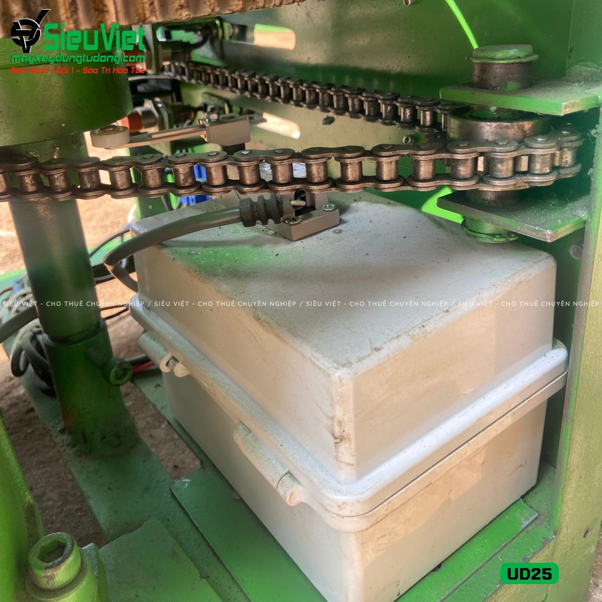 Thuê Ngày Máy uốn sắt phi 6-25mm UD25 Hàn Quốc - Điện 220V, 1 Pha