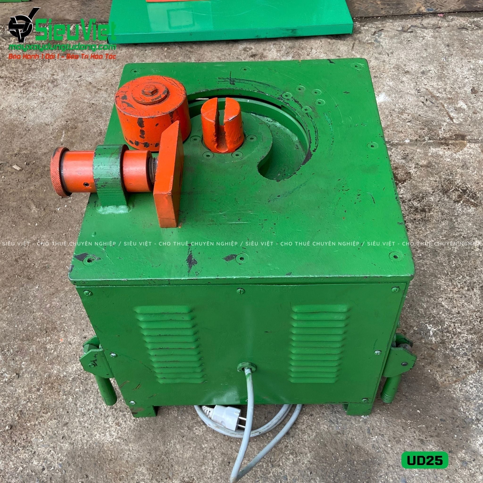 (Cũ) Máy uốn sắt phi 25 UD25 Hàn Quốc - Điện 220V, 1 Pha (Loại 1)