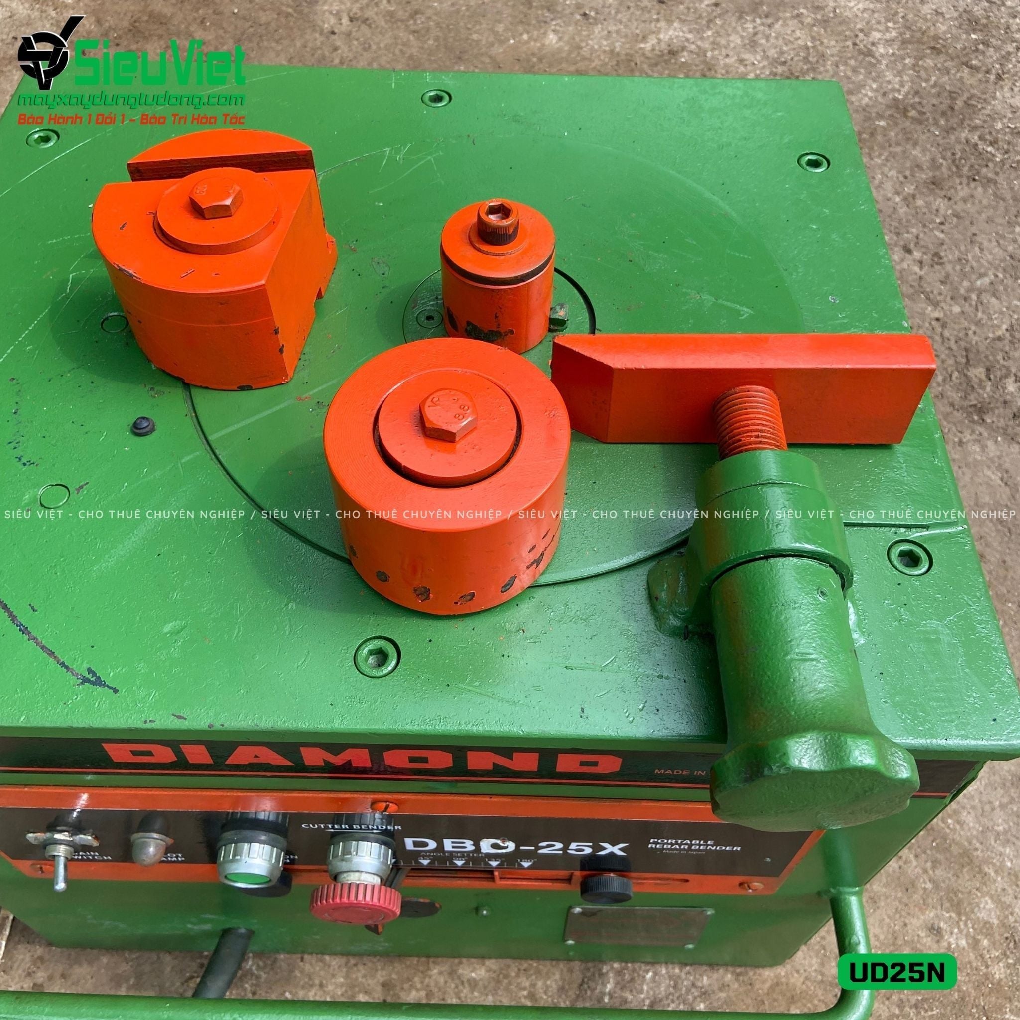 (Cũ) Máy uốn sắt phi 25 UD25N Nhật Bản - Điện 220v, 1 Pha