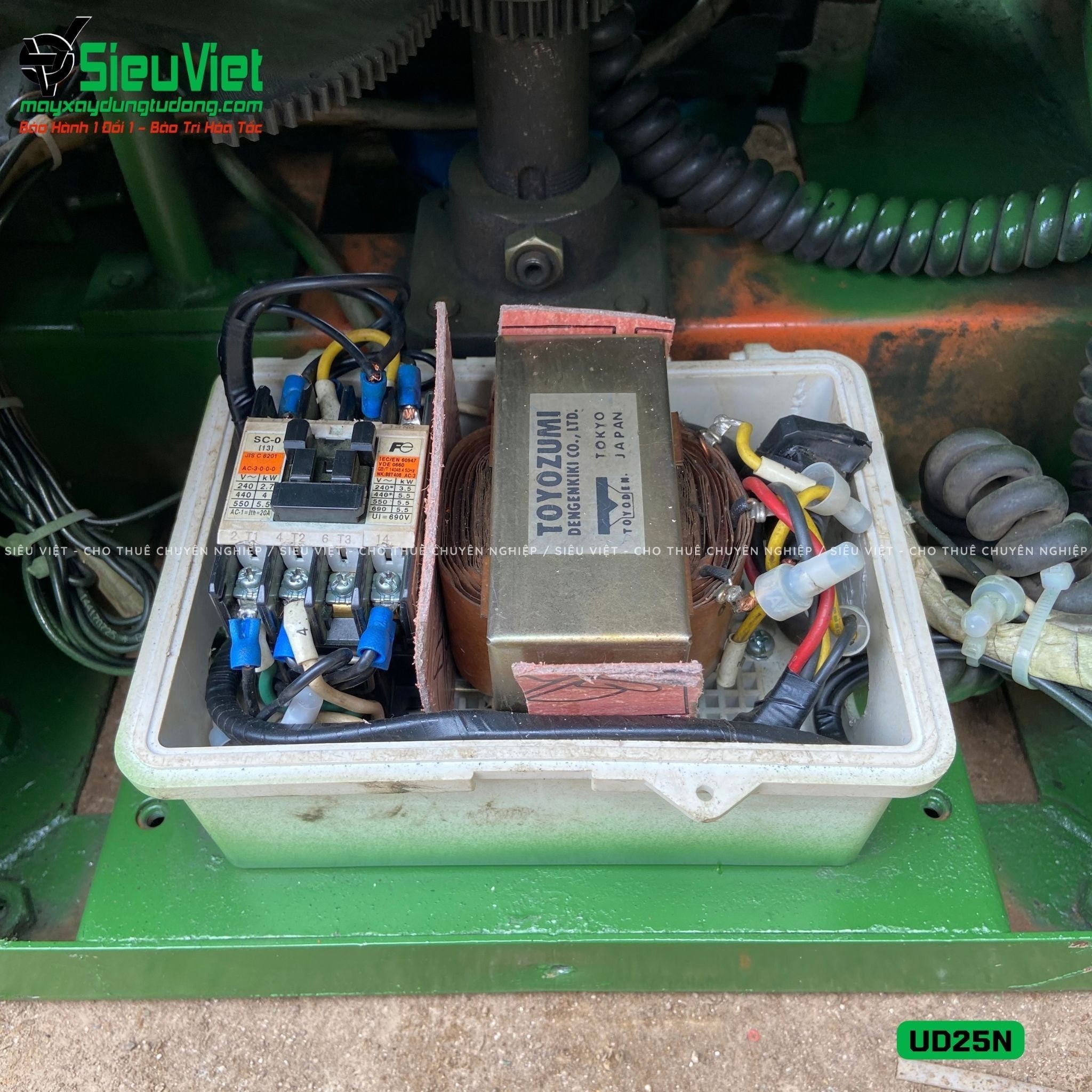 (Cũ) Máy uốn sắt phi 25 UD25N Nhật Bản - Điện 220v, 1 Pha