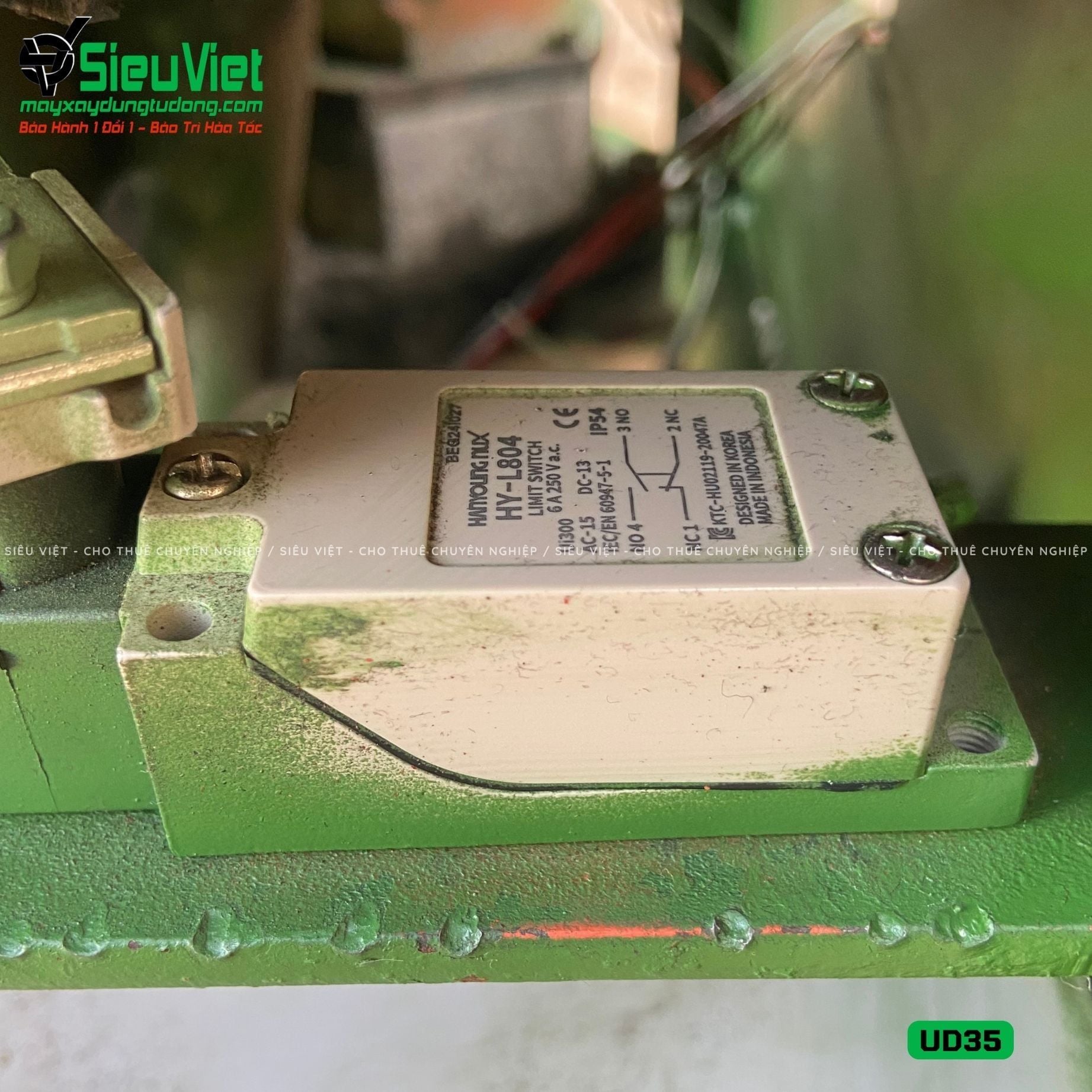 (Cũ) Máy uốn sắt phi 32 Cường Độ Cao UD35 Hàn Quốc (Điện 220v, Dân dụng)