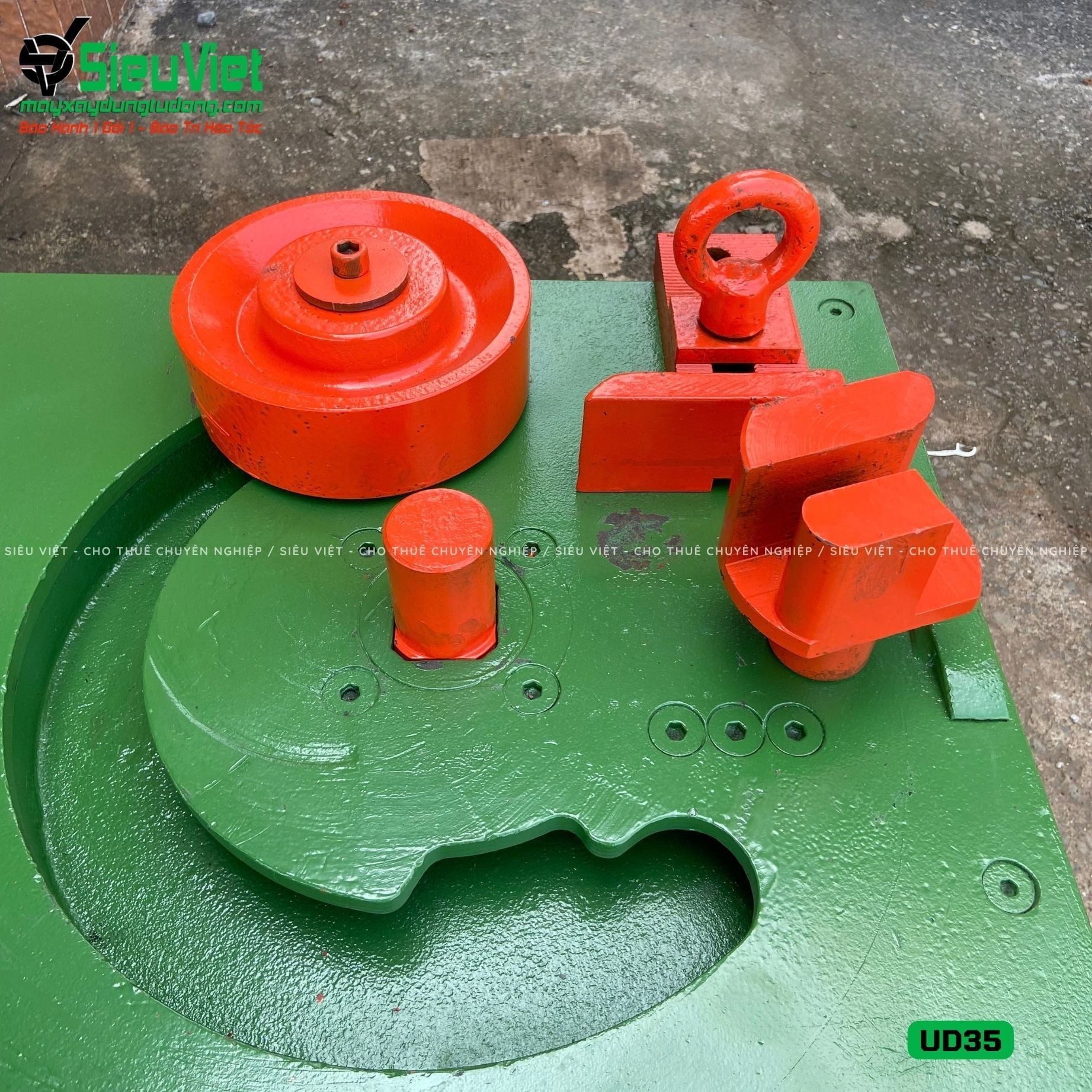 (Cũ) Máy uốn sắt phi 32 Cường Độ Cao UD35 Hàn Quốc (Điện 220v, Dân dụng)