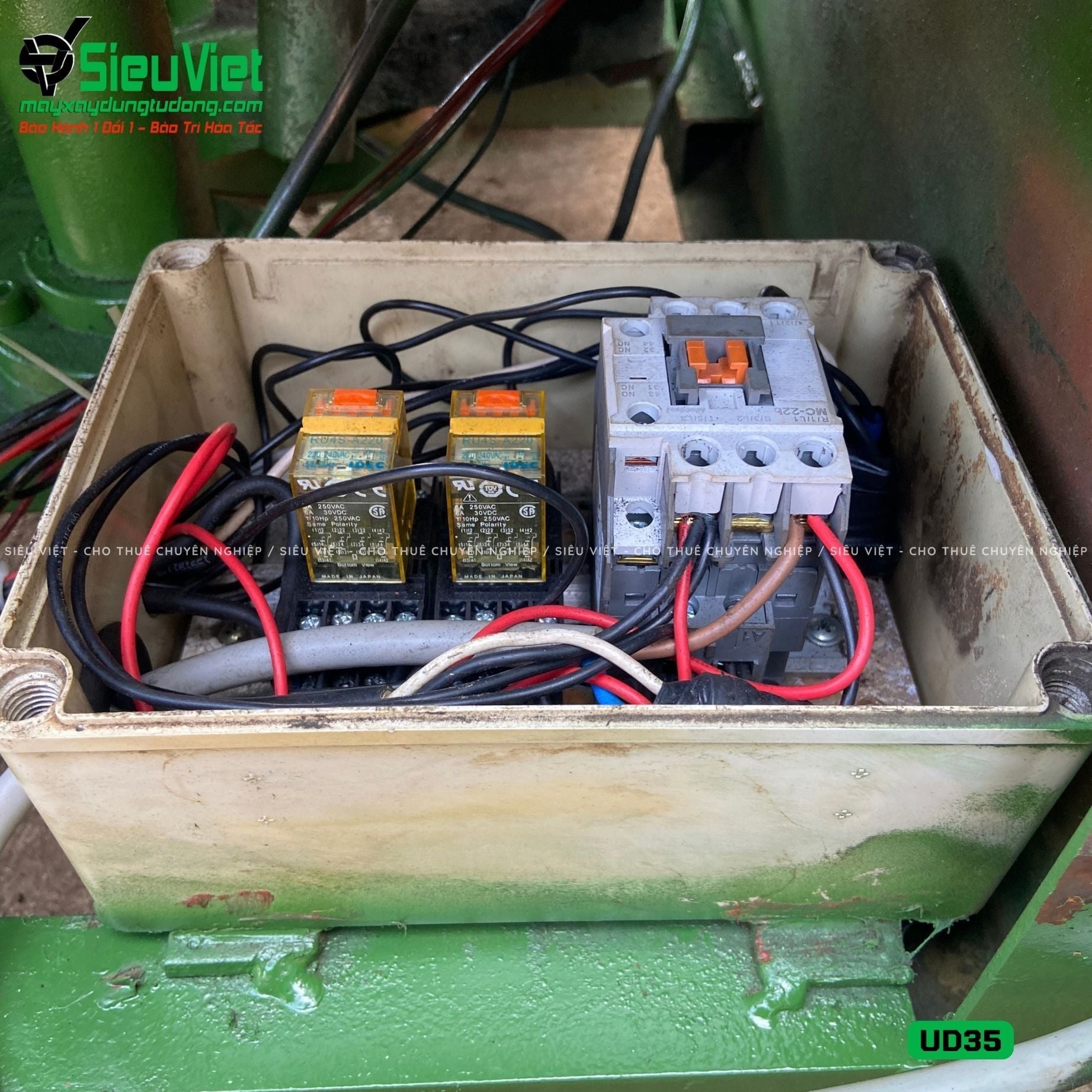(Cũ) Máy uốn sắt phi 32 Cường Độ Cao UD35 Hàn Quốc (Điện 220v, Dân dụng)