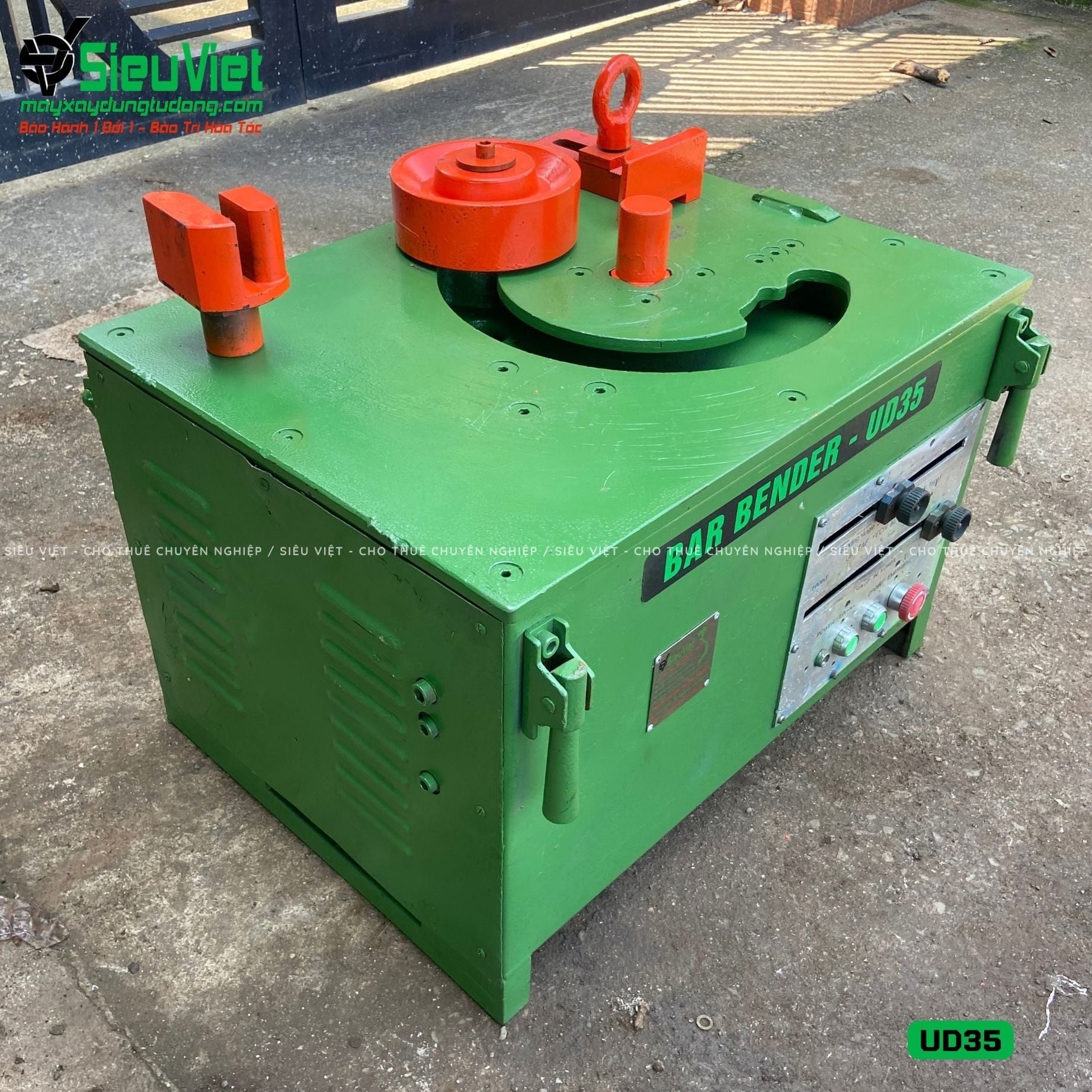 (Cũ) Máy uốn sắt phi 32 Cường Độ Cao UD35 Hàn Quốc (Điện 220v, Dân dụng)