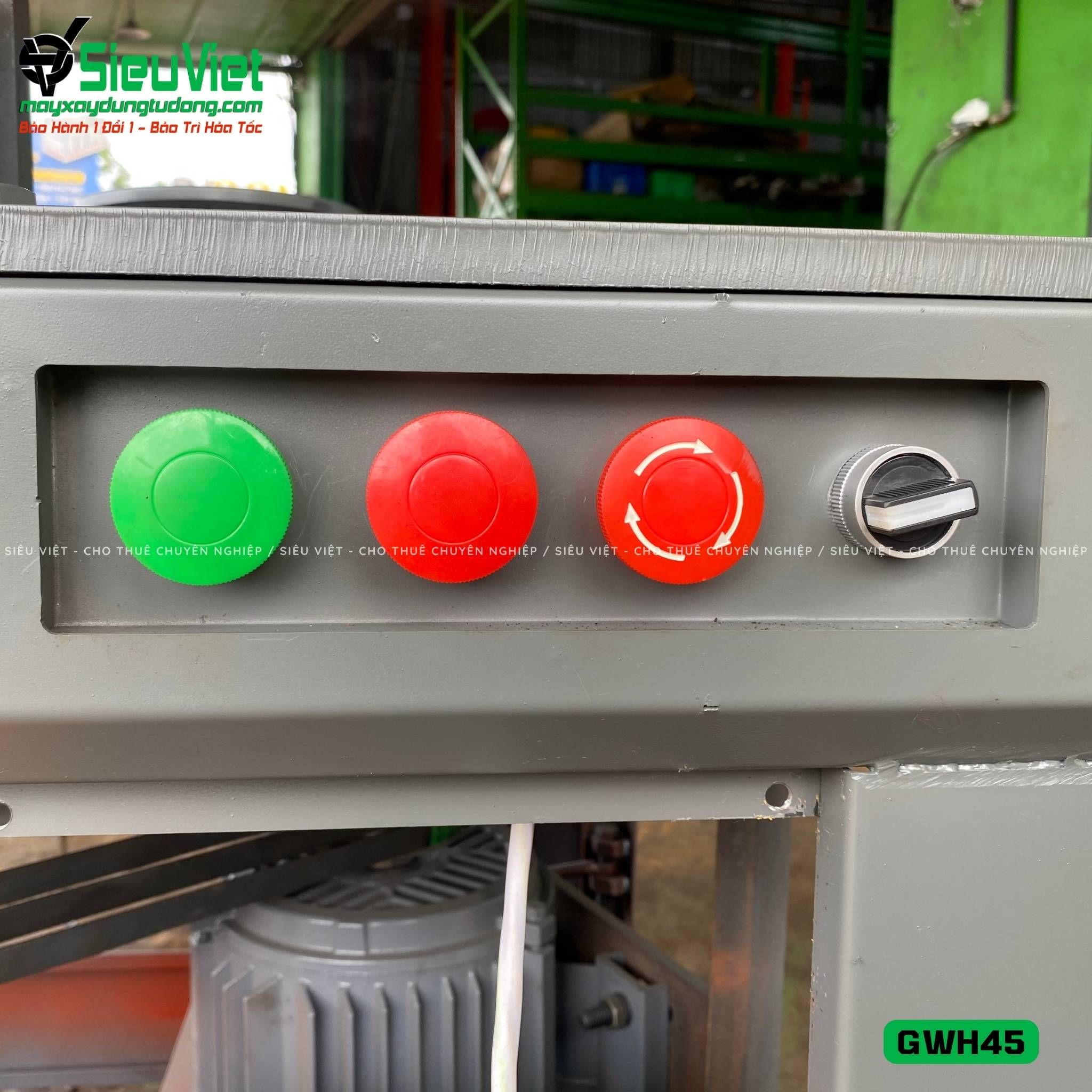 Máy uốn tròn sắt xây dựng phi 16-40 GWH45 - Điện 380v, 3 Pha