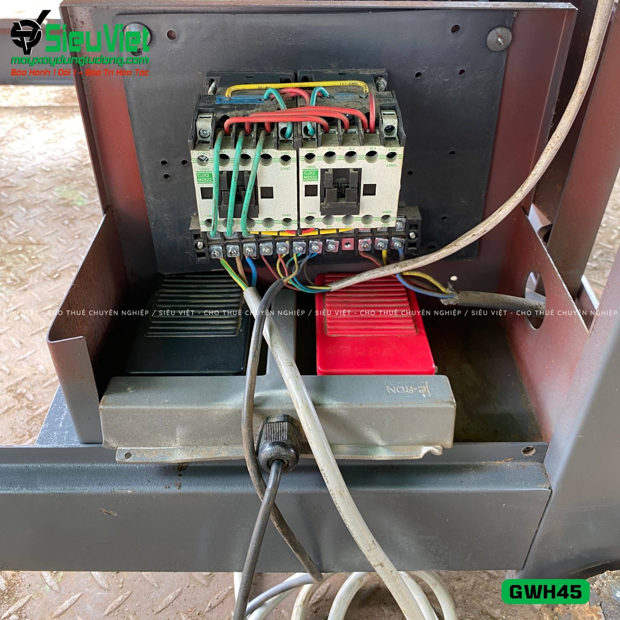 Máy uốn tròn sắt xây dựng phi 16-40 GWH45 - Điện 380v, 3 Pha