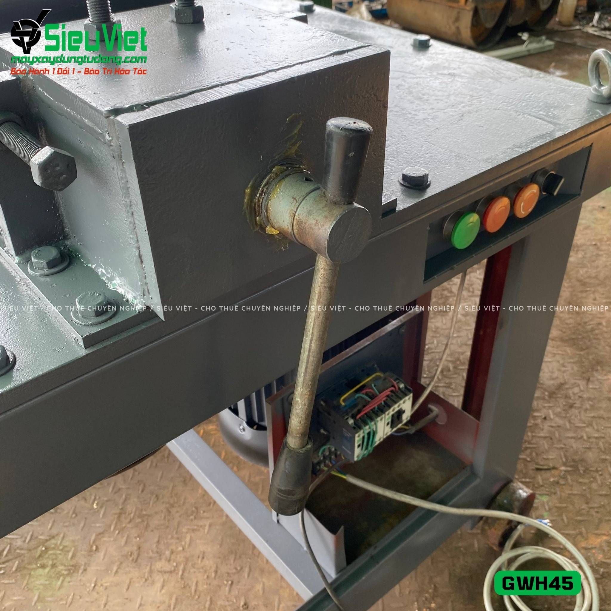 Máy uốn tròn sắt xây dựng phi 16-40 GWH45 - Điện 380v, 3 Pha