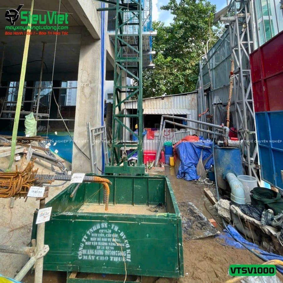 Vận thăng nâng hàng 1000kg cao 18m (Điện 380V, 3 phase)