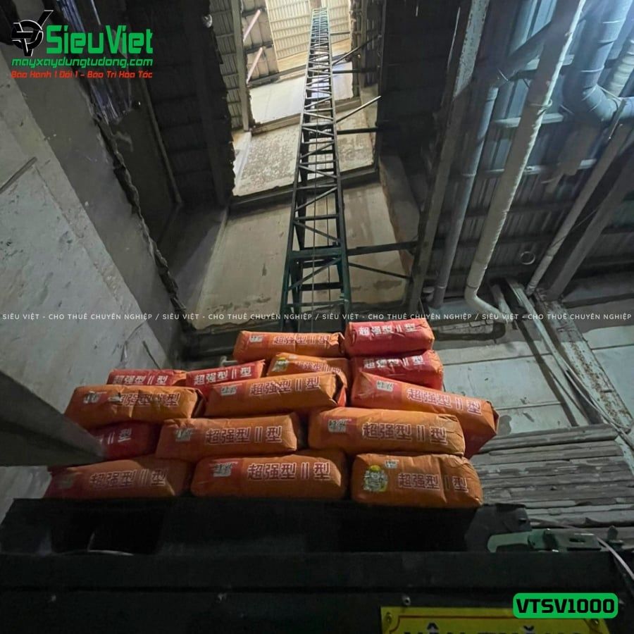 Cho thuê vận thăng Cao 18M 1000kg VTSV1000 - Điện 380v, 3 pha