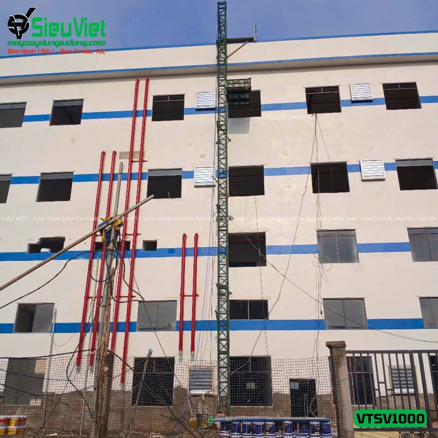 Vận thăng nâng hàng 1000kg cao 27m (Điện 380V, 3 phase)