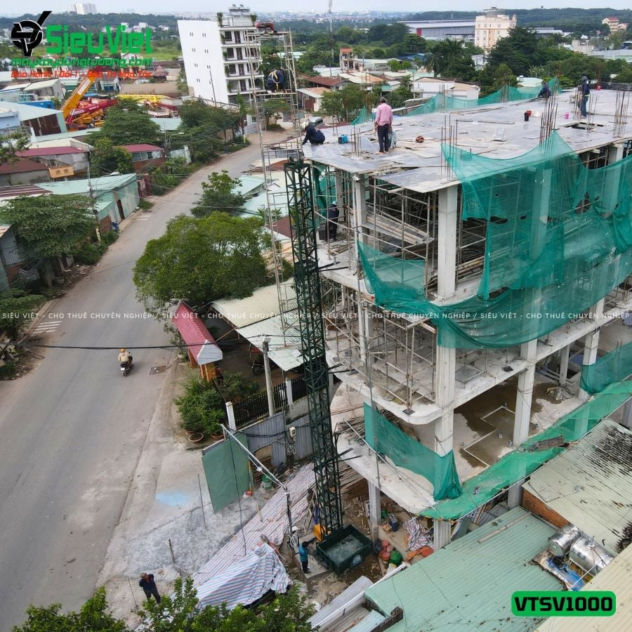 Cho thuê vận thăng Cao 27M 1000kg VTSV1000 - Điện 380v, 3 pha