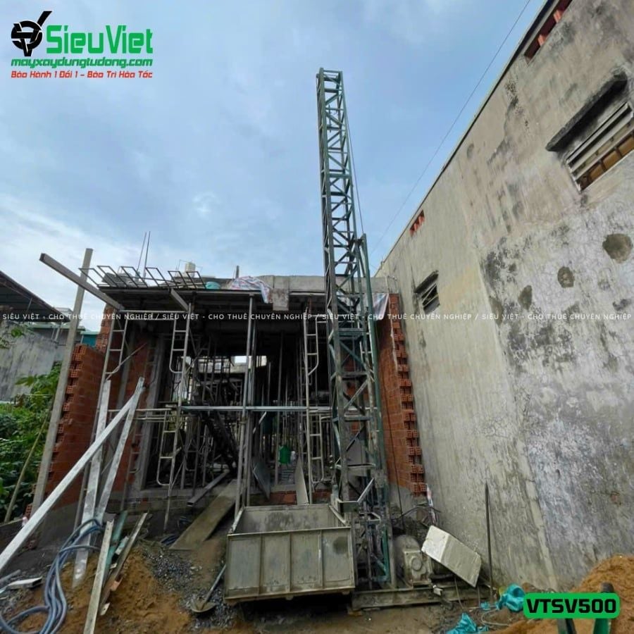 Vận thăng nâng hàng 500kg cao 15m (Điện 380V, 3 phase)